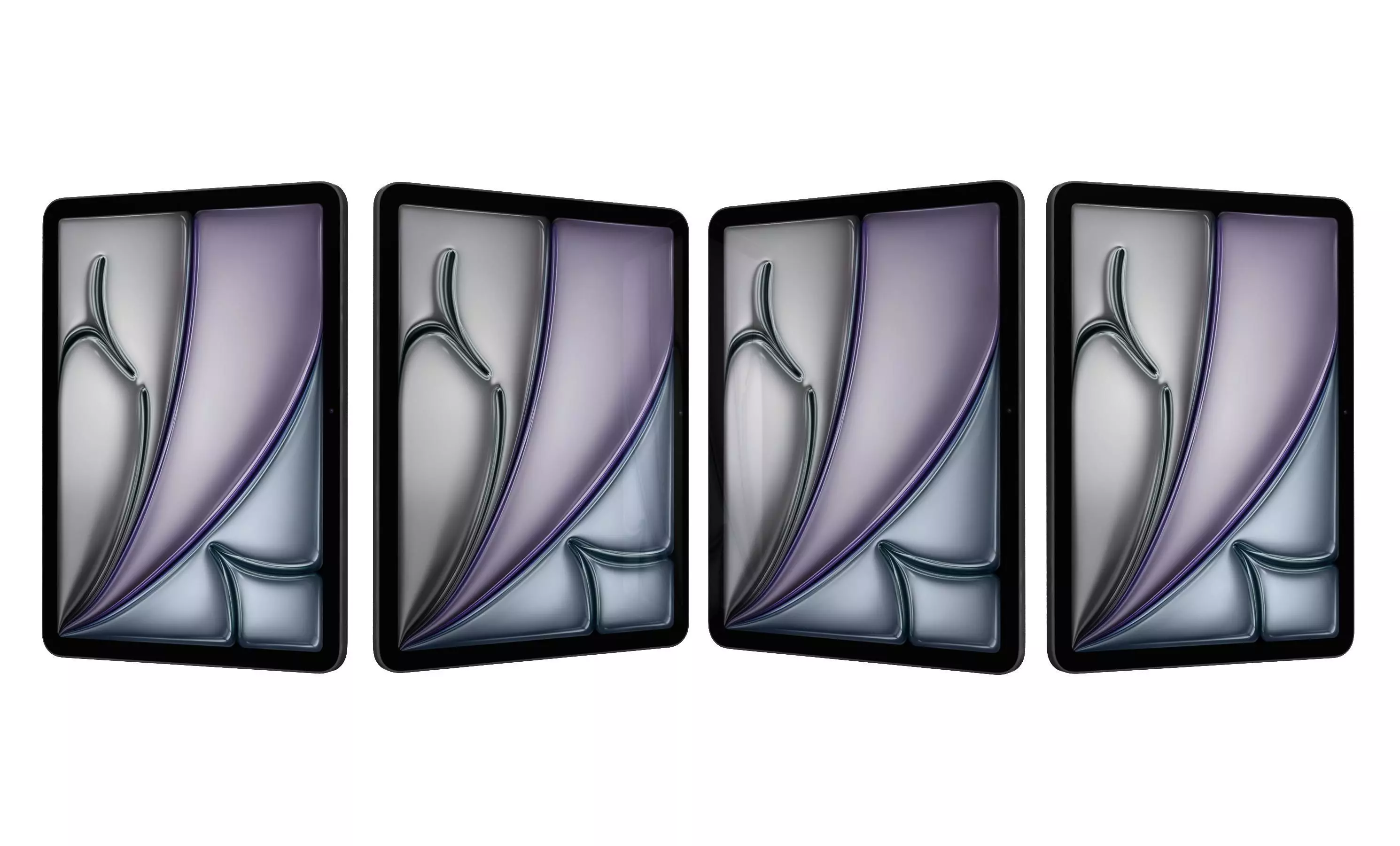 Apple iPad Air 13 2024 Black High Poly 3D model_28