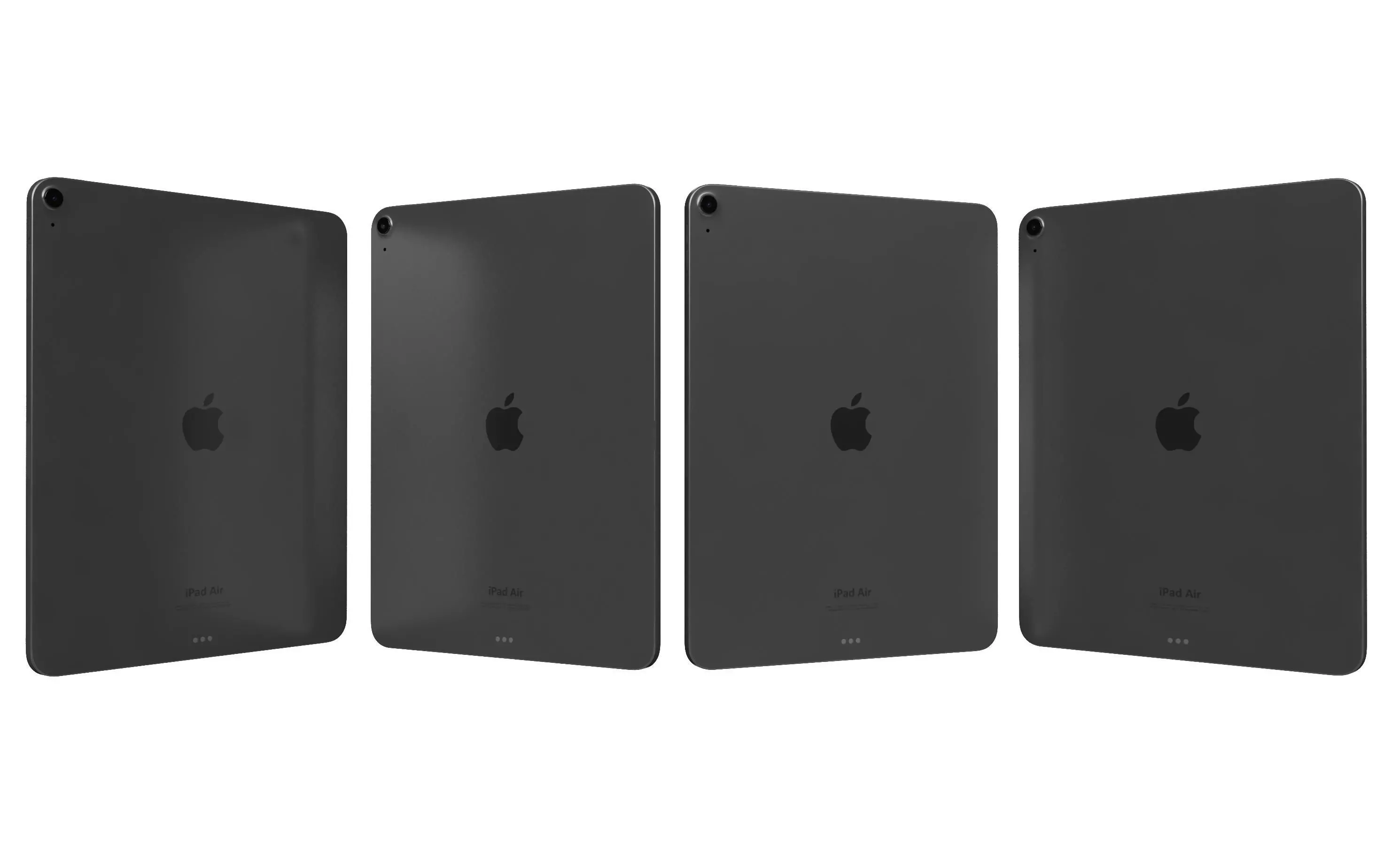 Apple iPad Air 13 2024 Black High Poly 3D model_24