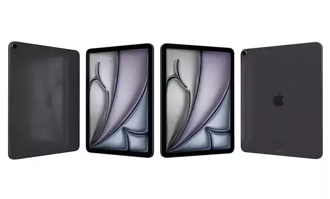 Apple iPad Air 13 2024 Black High Poly 3D model Apple iPad Air 13 2024 Black High Poly 3D model
