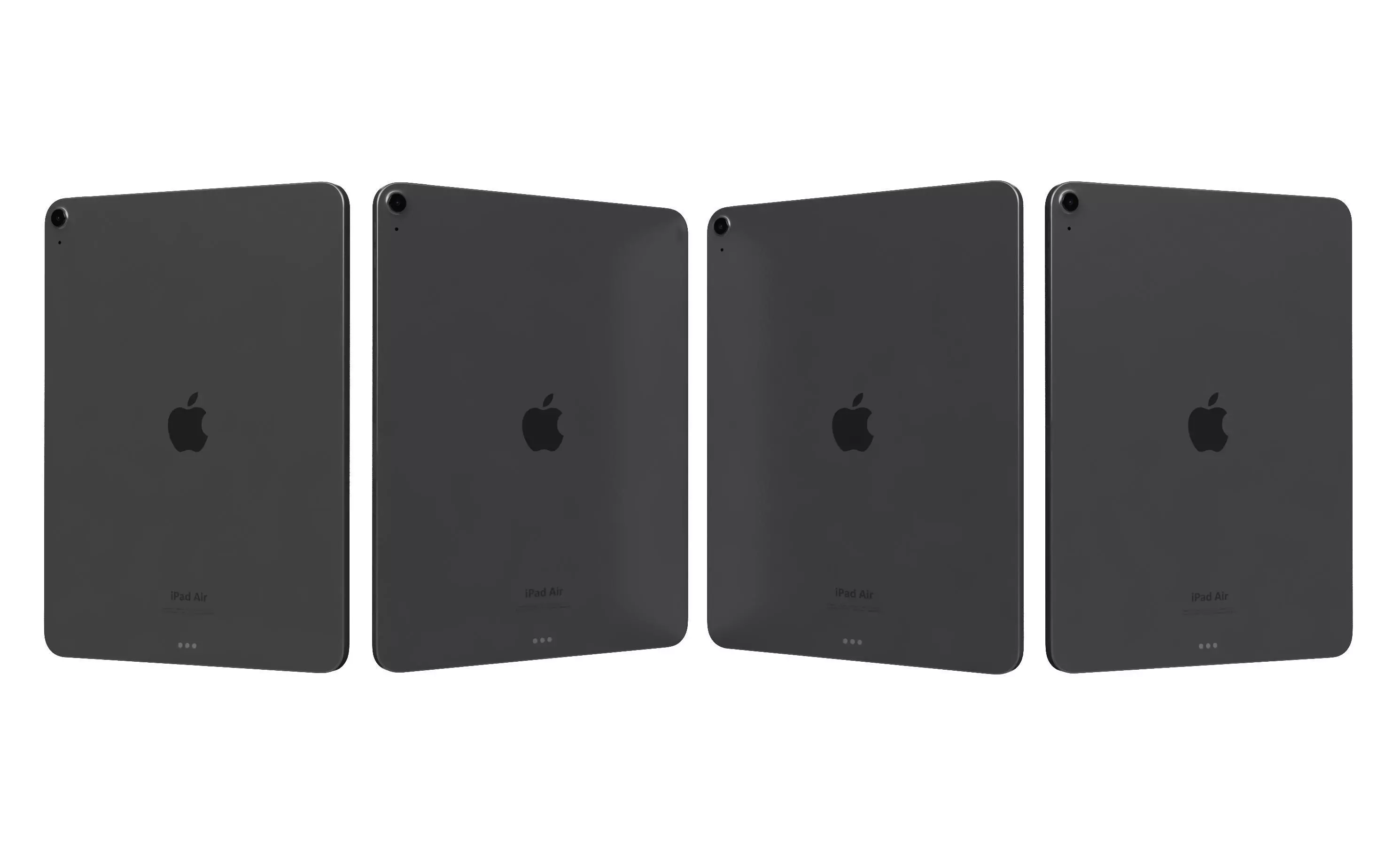 Apple iPad Air 13 2024 Black High Poly 3D model_26