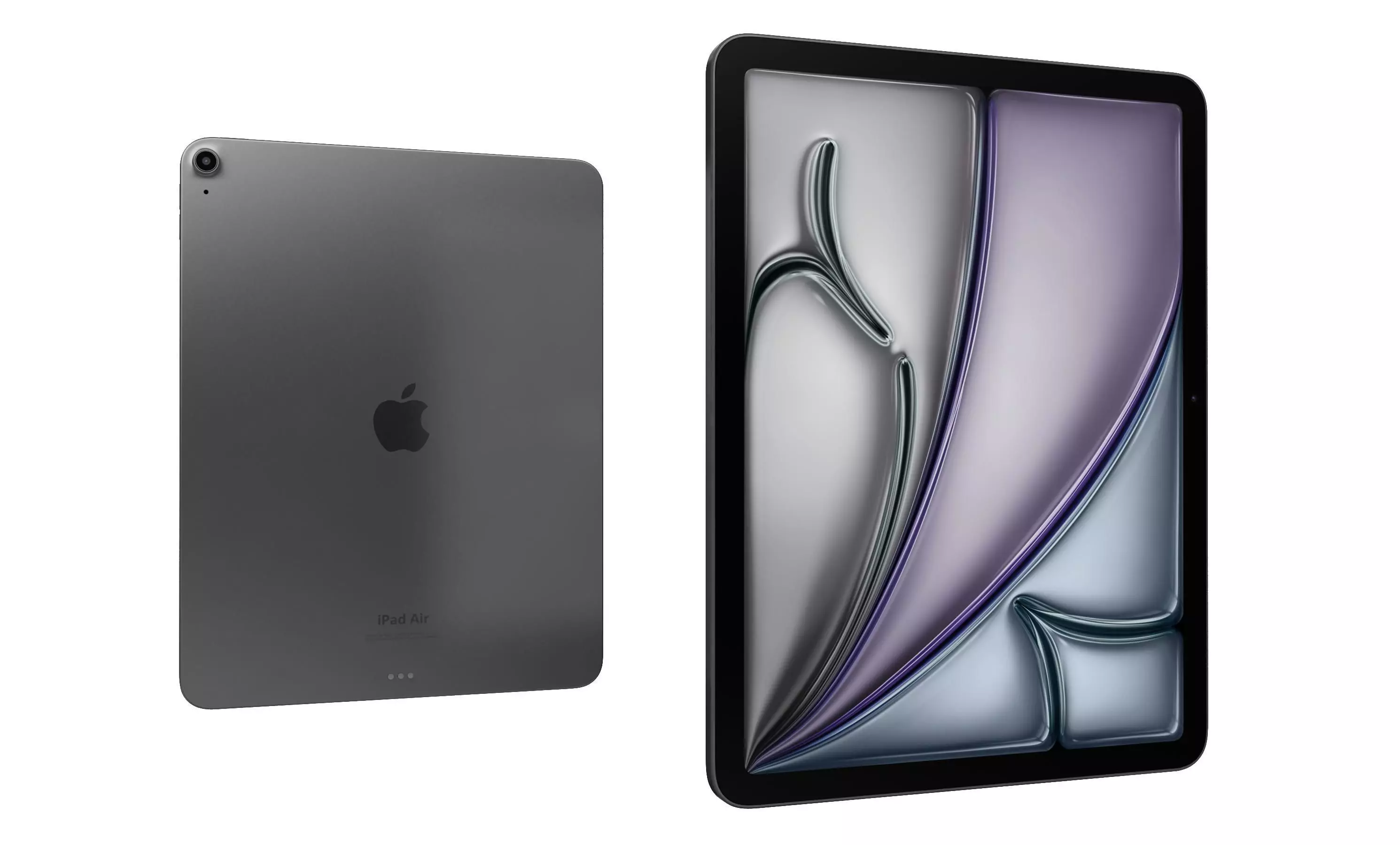 Apple iPad Air 13 2024 Black High Poly 3D model_29