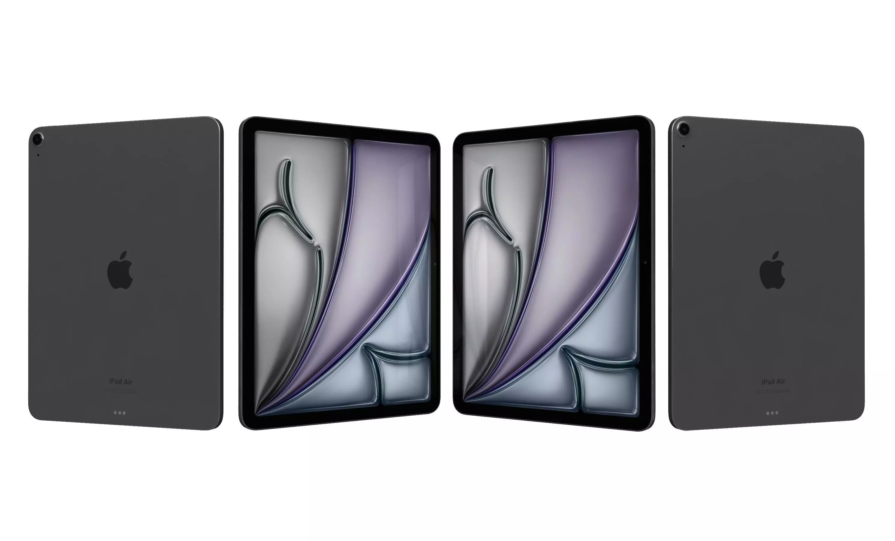 Apple iPad Air 13 2024 Black High Poly 3D model_27