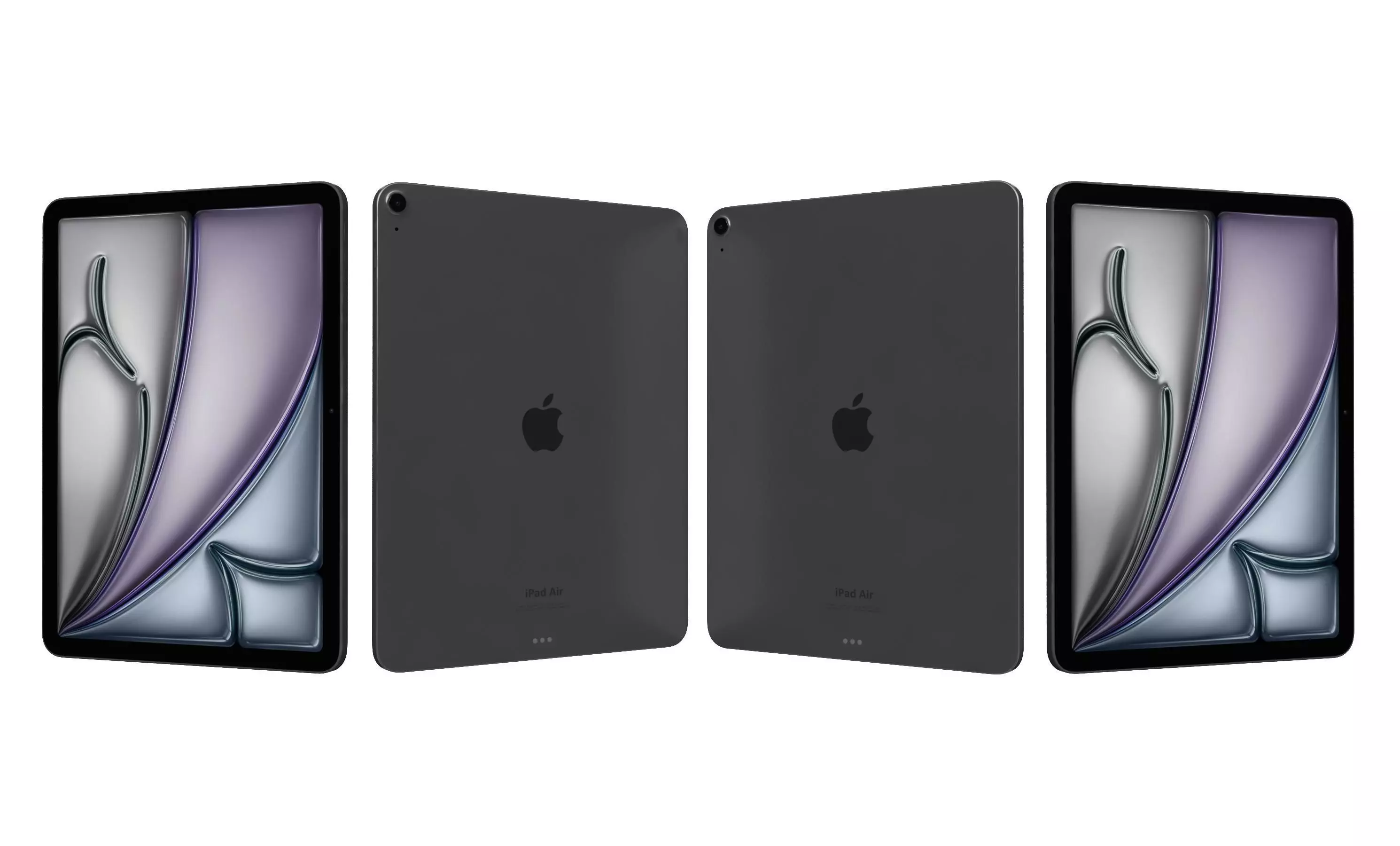 Apple iPad Air 13 2024 Black High Poly 3D model_25