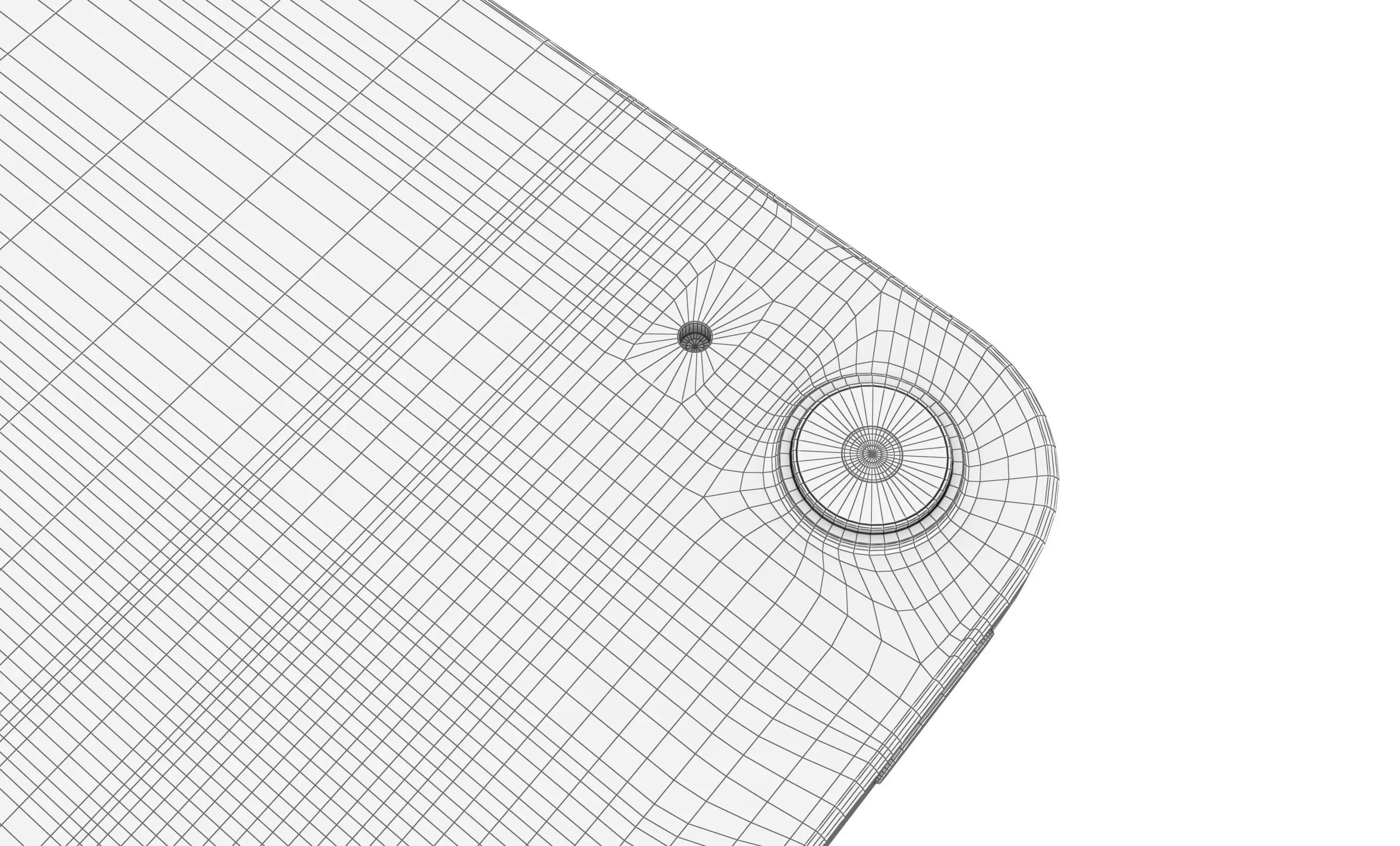 Apple iPad Air 13 2024 Black High Poly 3D model_23