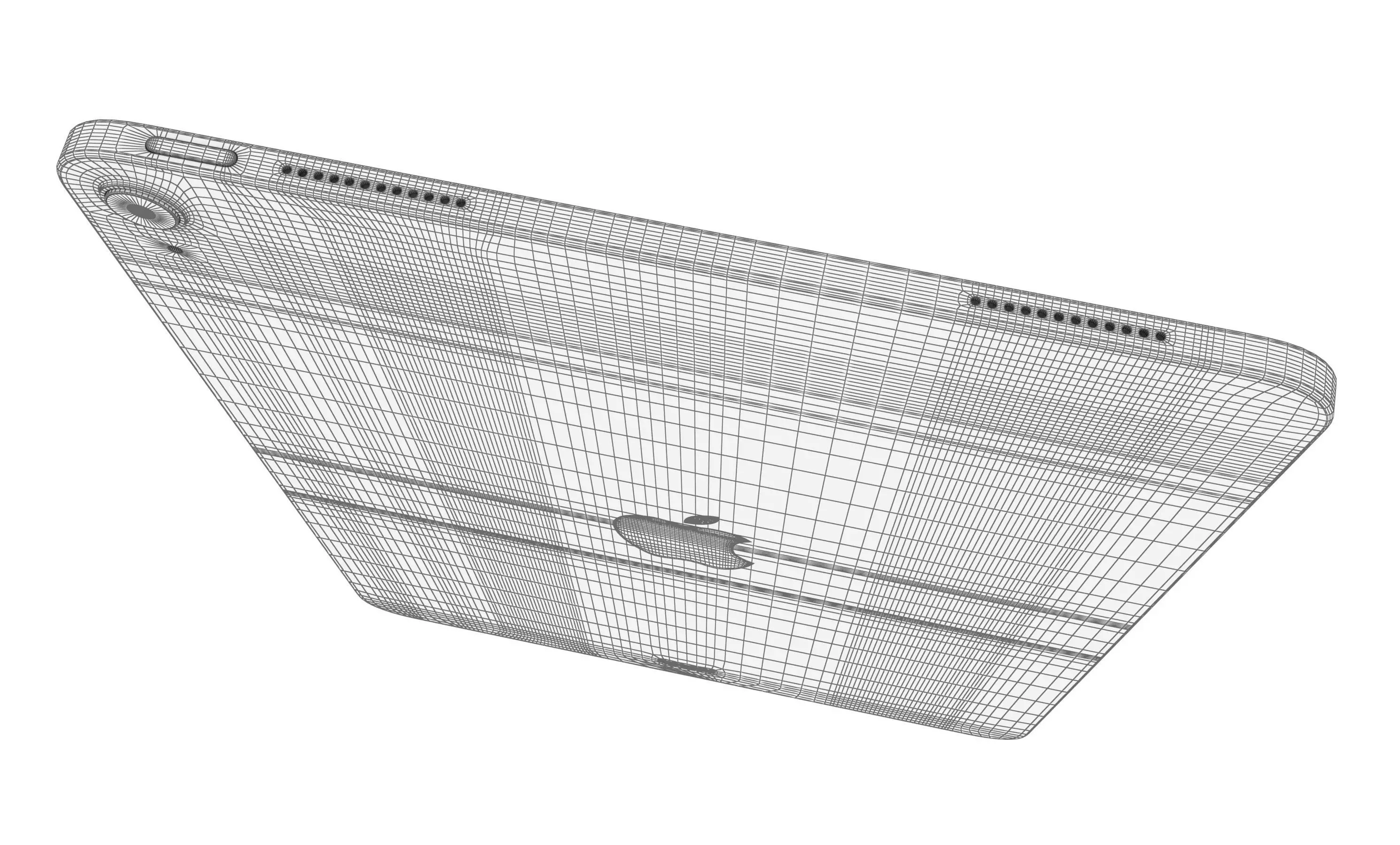 Apple iPad Air 13 2024 Black High Poly 3D model_14