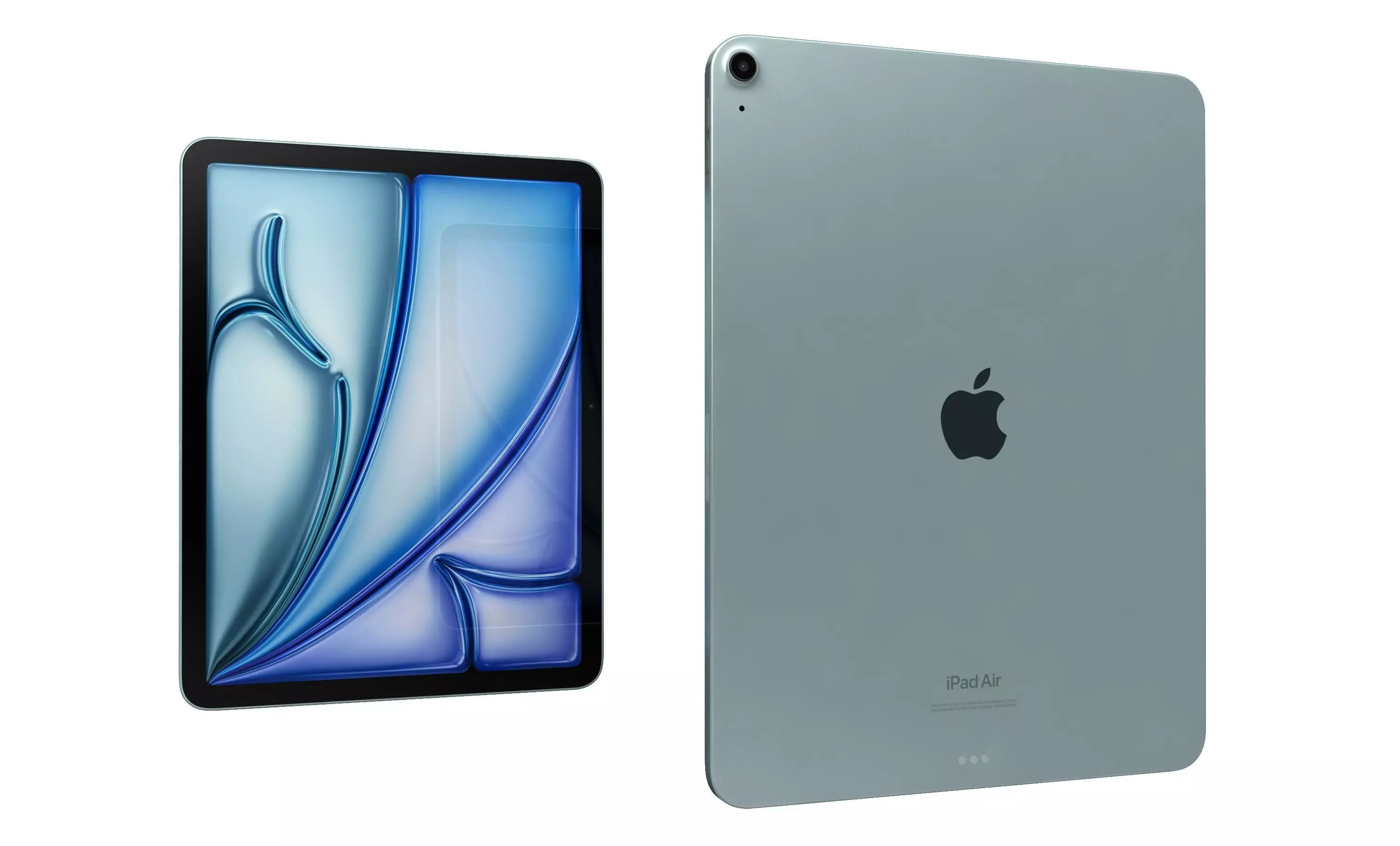 Apple iPad Air 13 2024 Blue High Poly 3D model_1