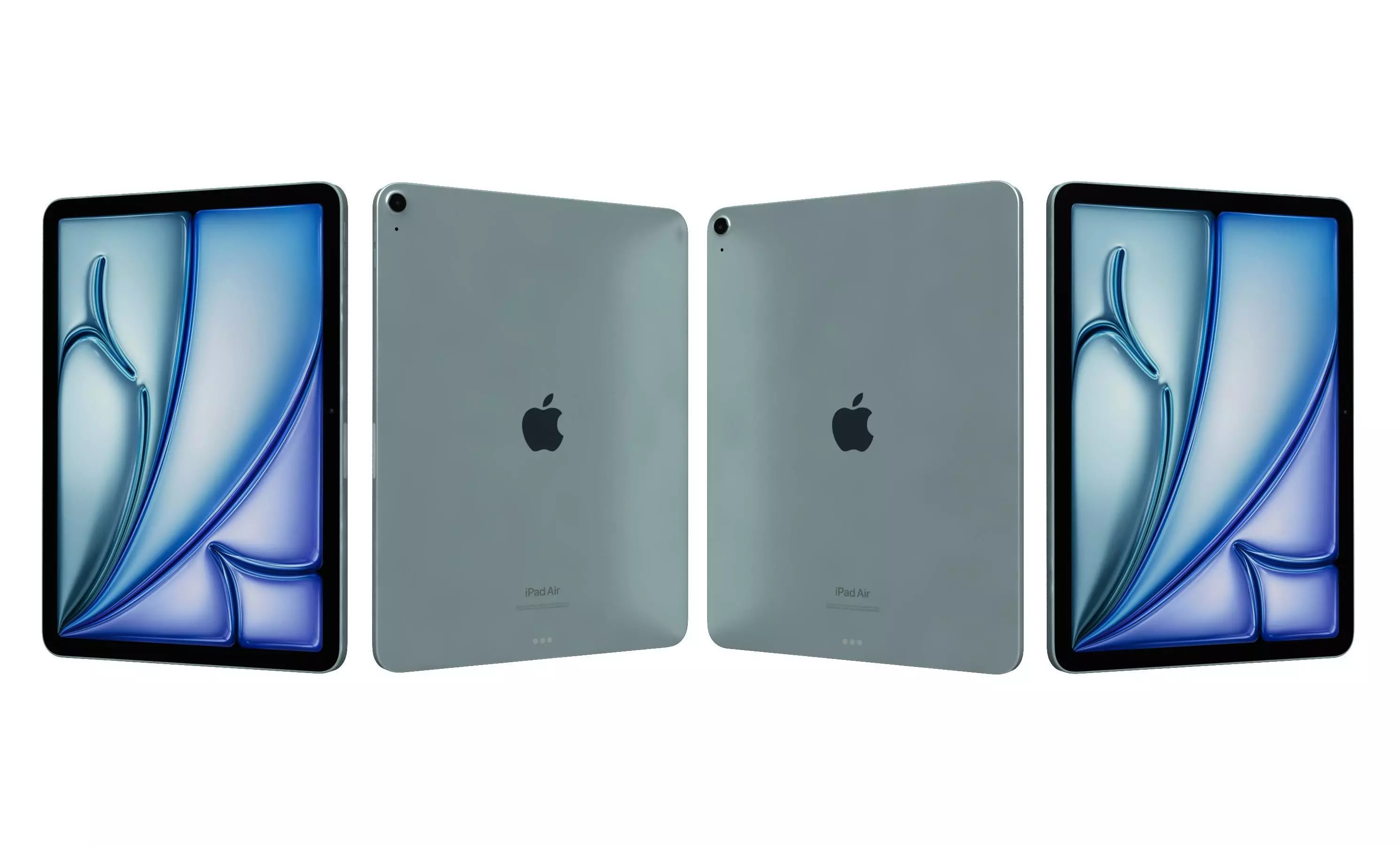 Apple iPad Air 13 2024 Blue High Poly 3D model_25