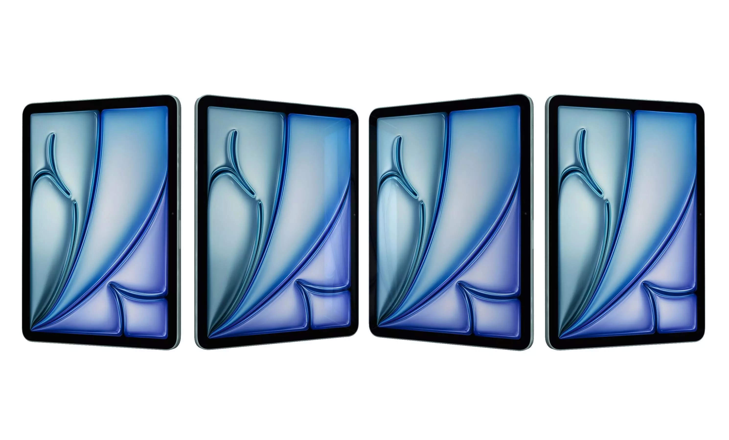 Apple iPad Air 13 2024 Blue High Poly 3D model_28