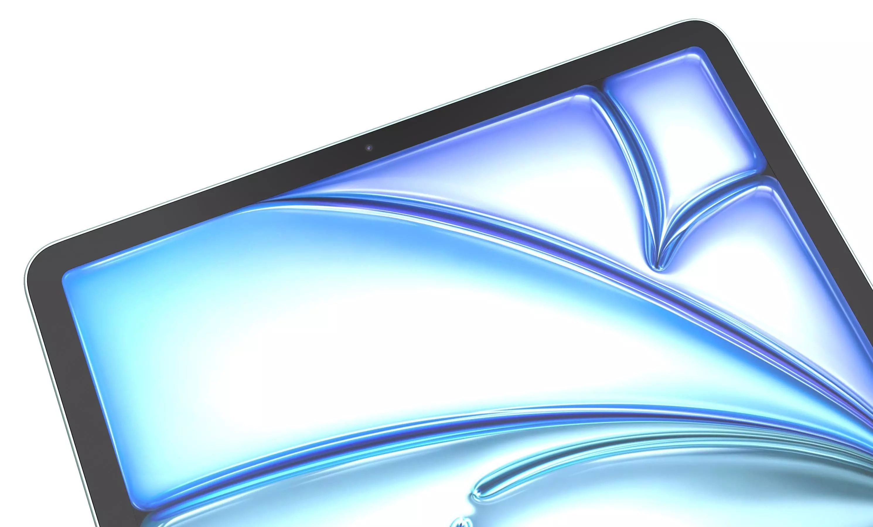 Apple iPad Air 13 2024 Blue High Poly 3D model_8