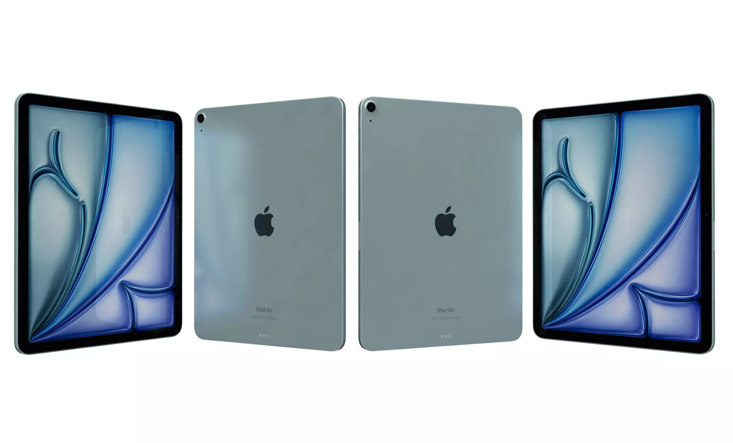 Apple iPad Air 13 2024 Blue High Poly 3D model_21