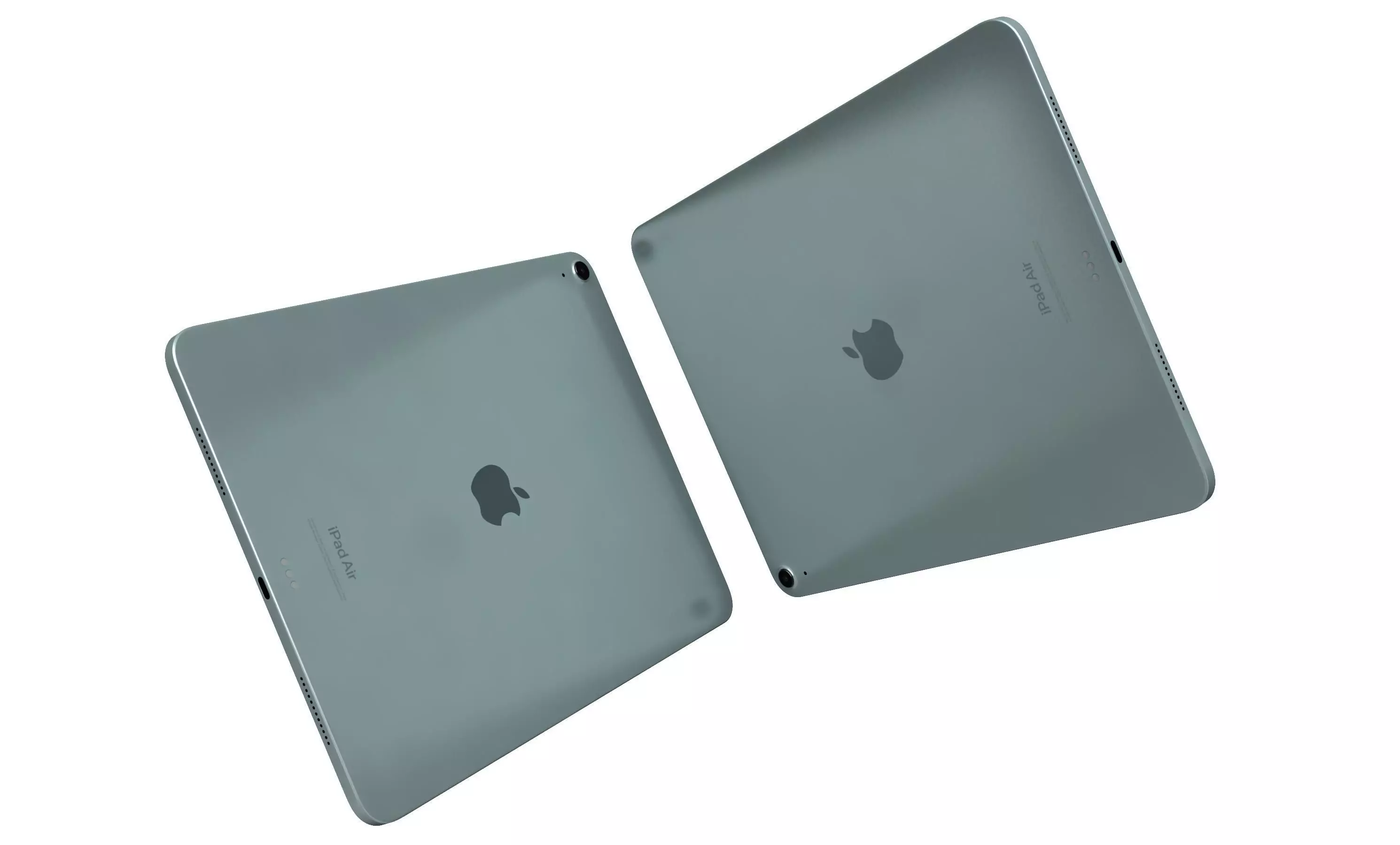 Apple iPad Air 13 2024 Blue High Poly 3D model_4