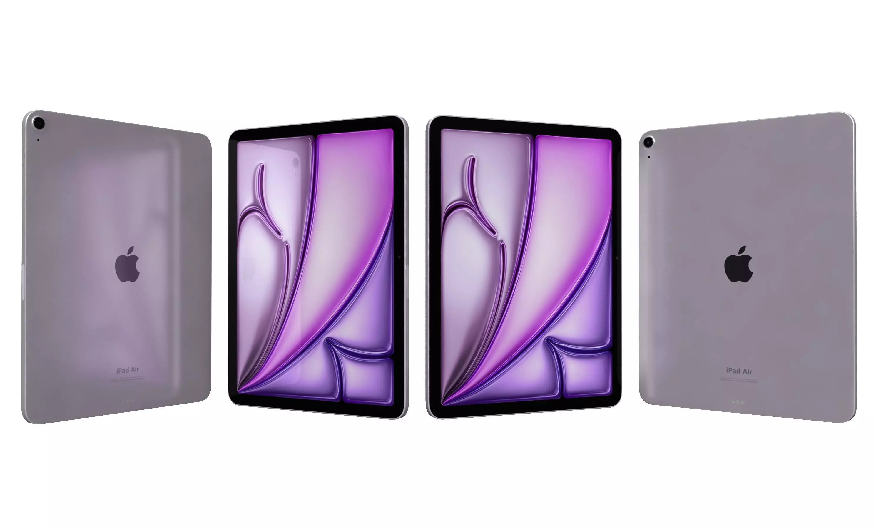 Apple iPad Air 13 2024 Purple High Poly 3D model_0
