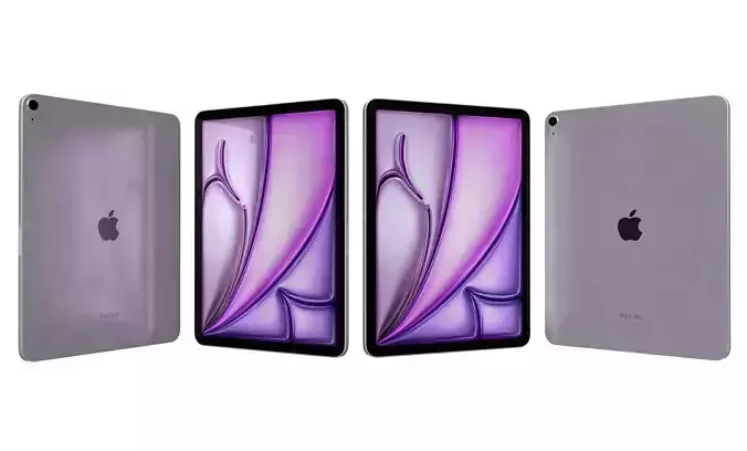 Apple iPad Air 13 2024 Purple High Poly 3D model Apple iPad Air 13 2024 Purple High Poly 3D model