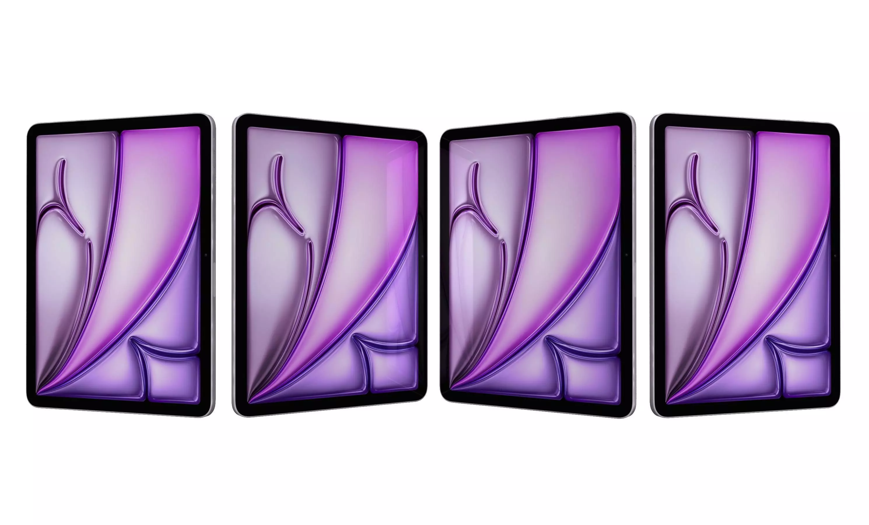 Apple iPad Air 13 2024 Purple High Poly 3D model_28