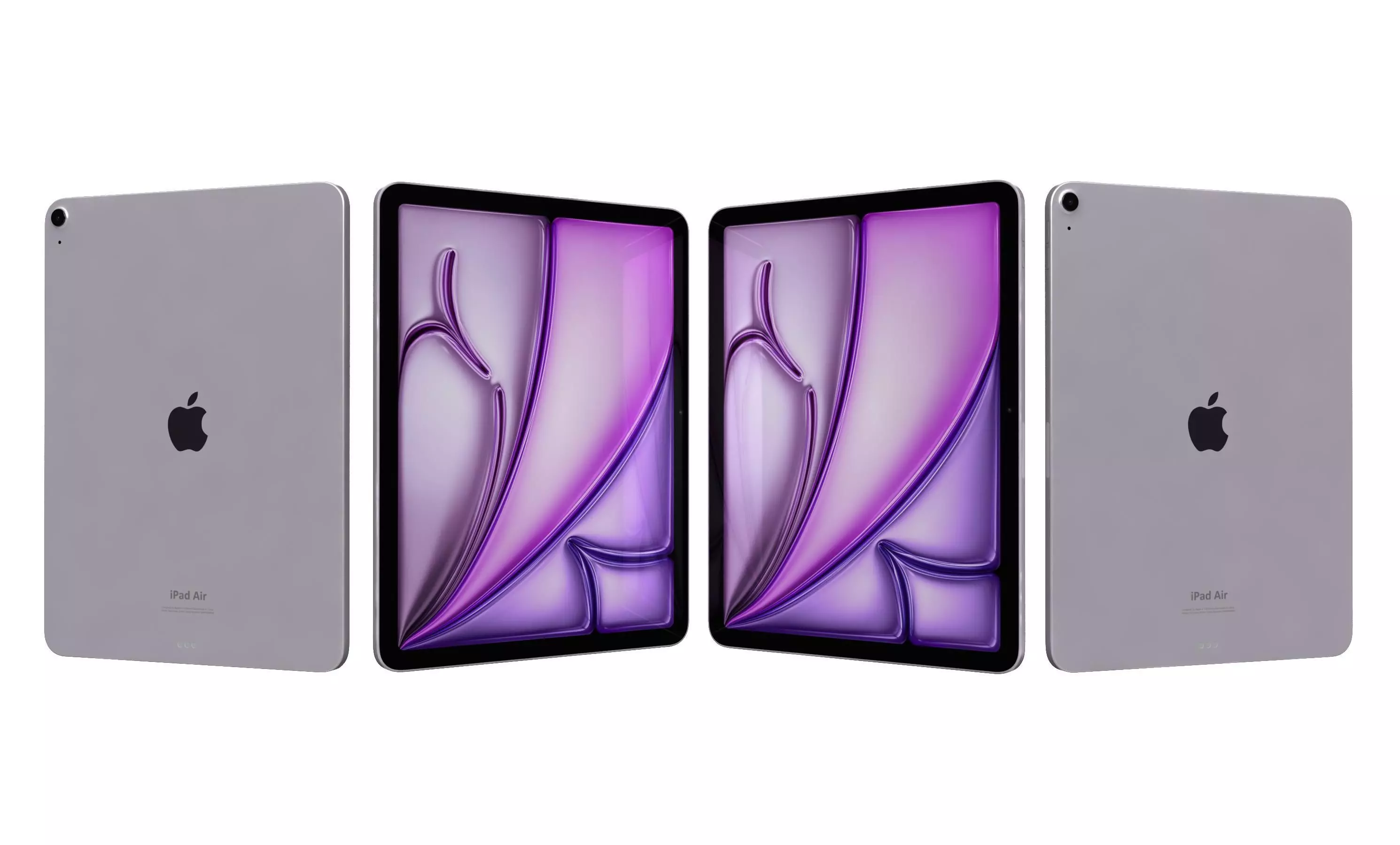 Apple iPad Air 13 2024 Purple High Poly 3D model_27