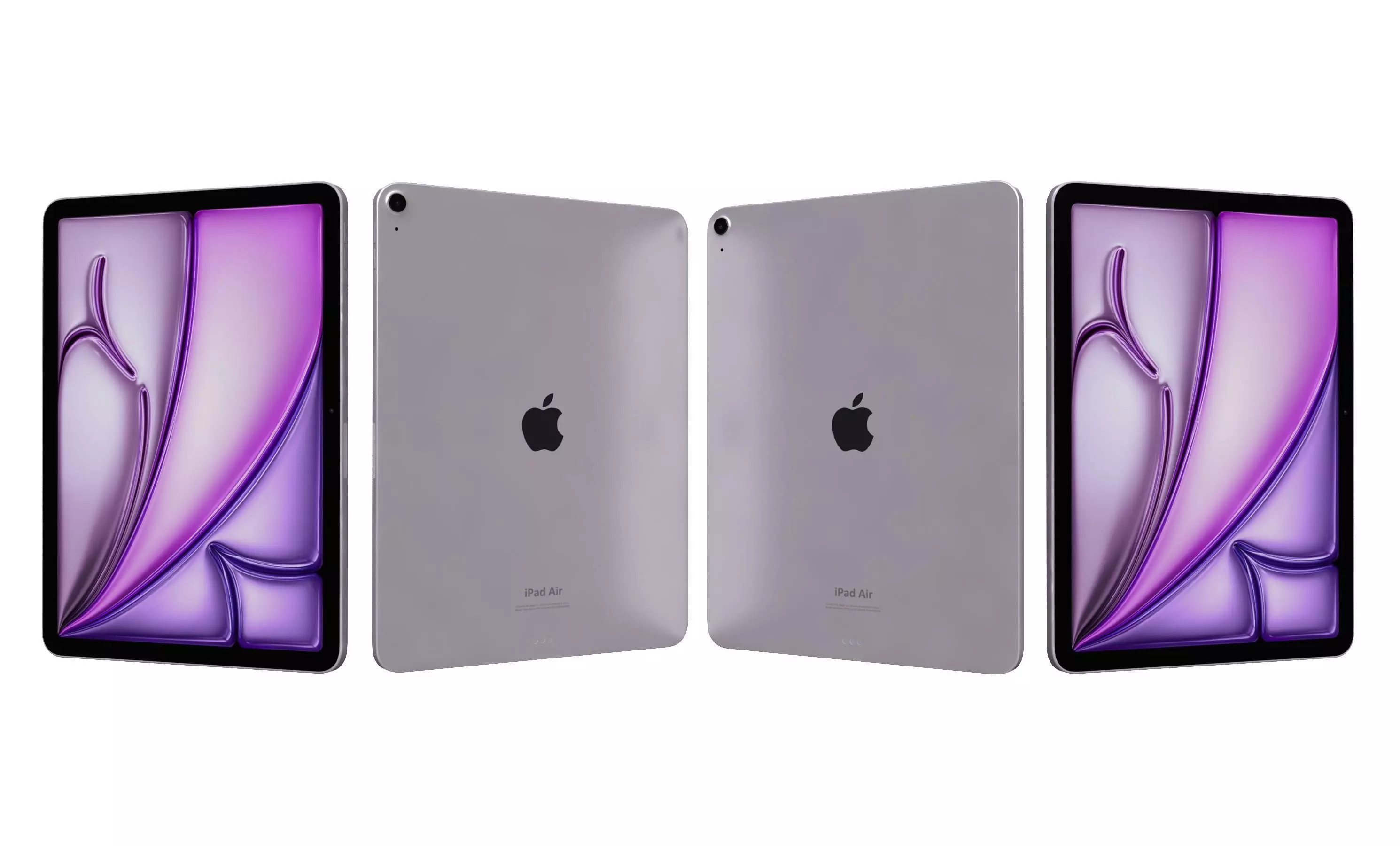Apple iPad Air 13 2024 Purple High Poly 3D model_25