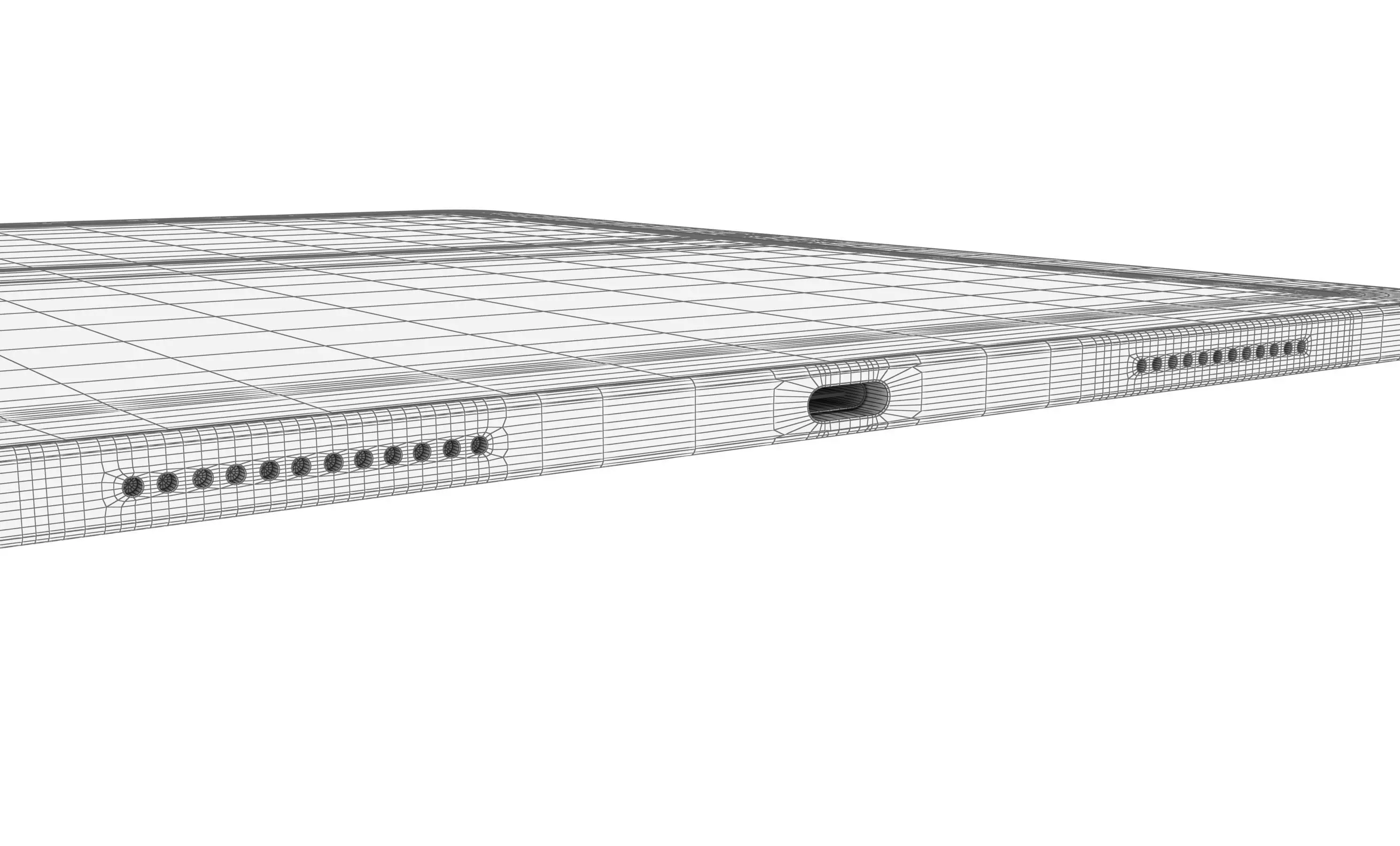 Apple iPad Air 13 2024 Purple High Poly 3D model_19