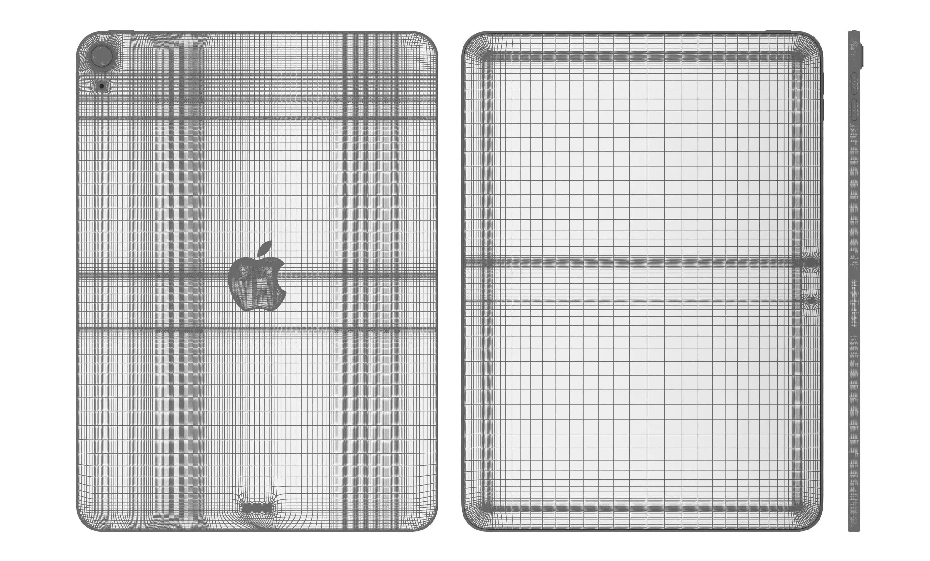 Apple iPad Air 13 2024 Purple High Poly 3D model_12