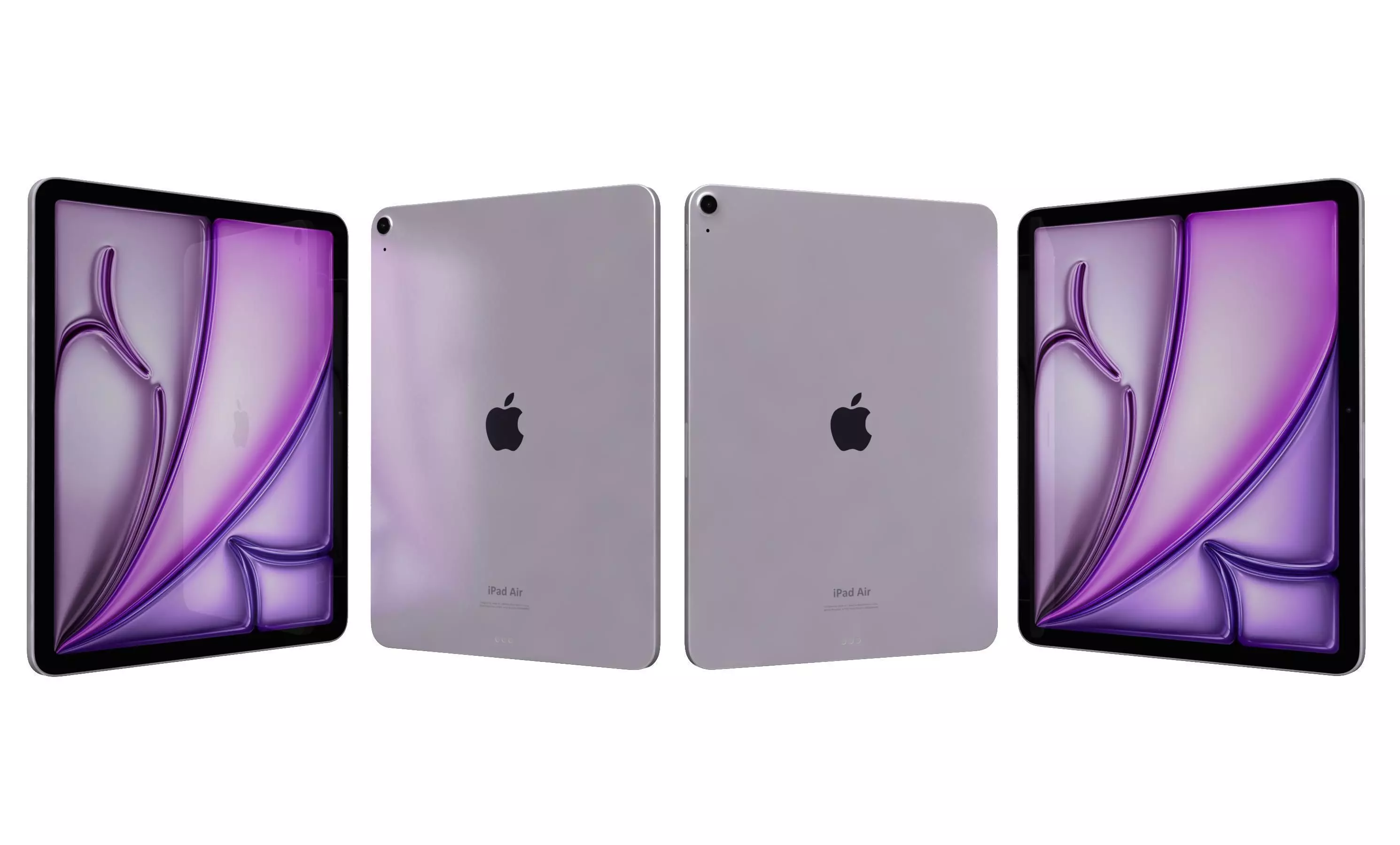 Apple iPad Air 13 2024 Purple High Poly 3D model_21