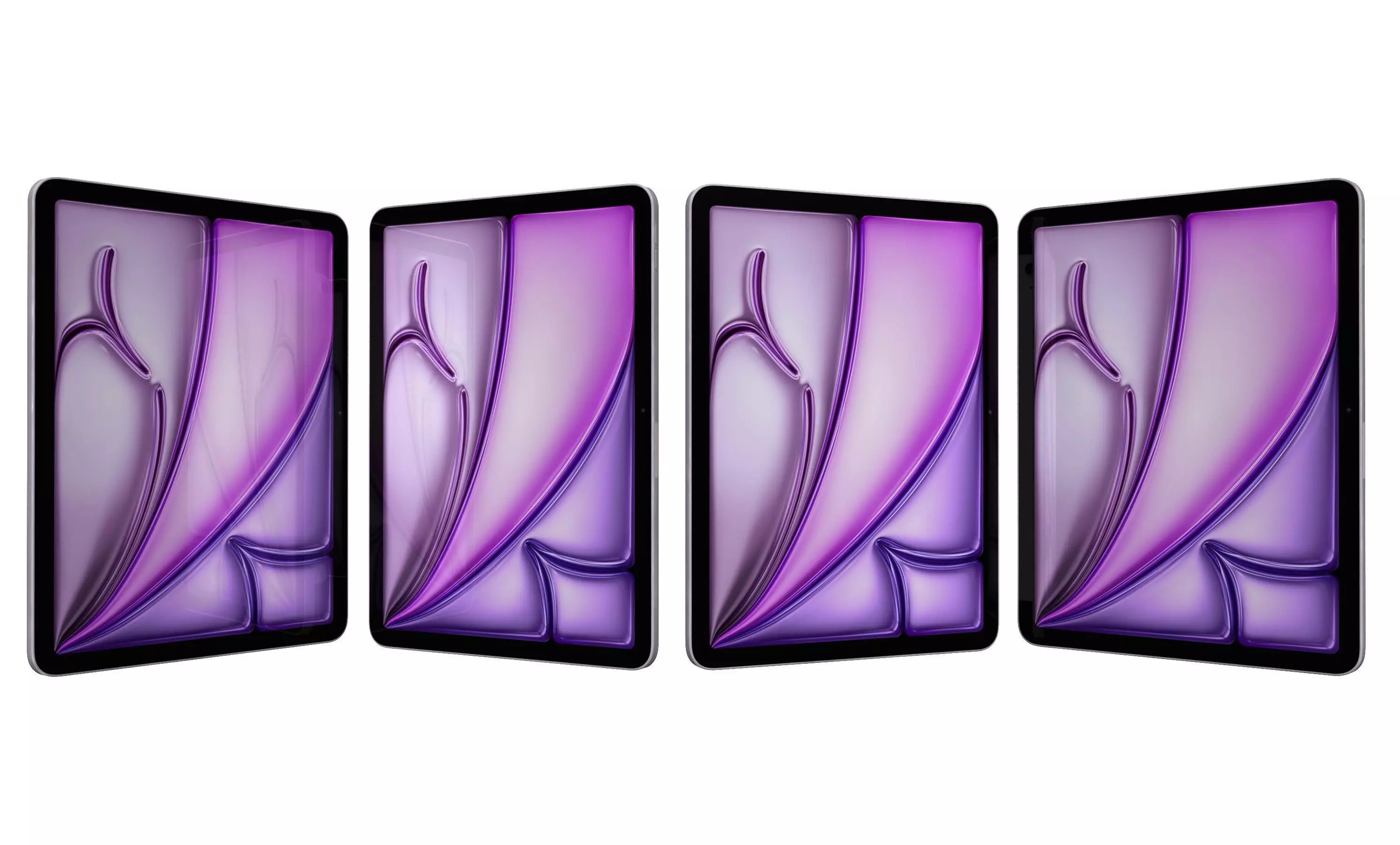 Apple iPad Air 13 2024 Purple High Poly 3D model_10