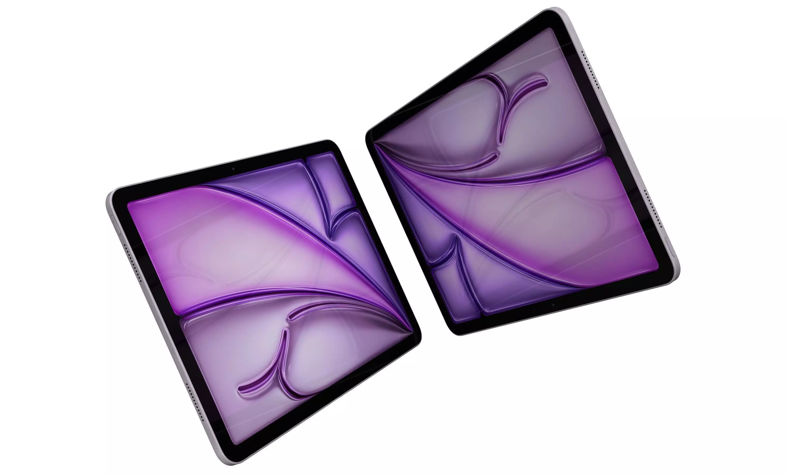 Apple iPad Air 13 2024 Purple High Poly 3D model_3