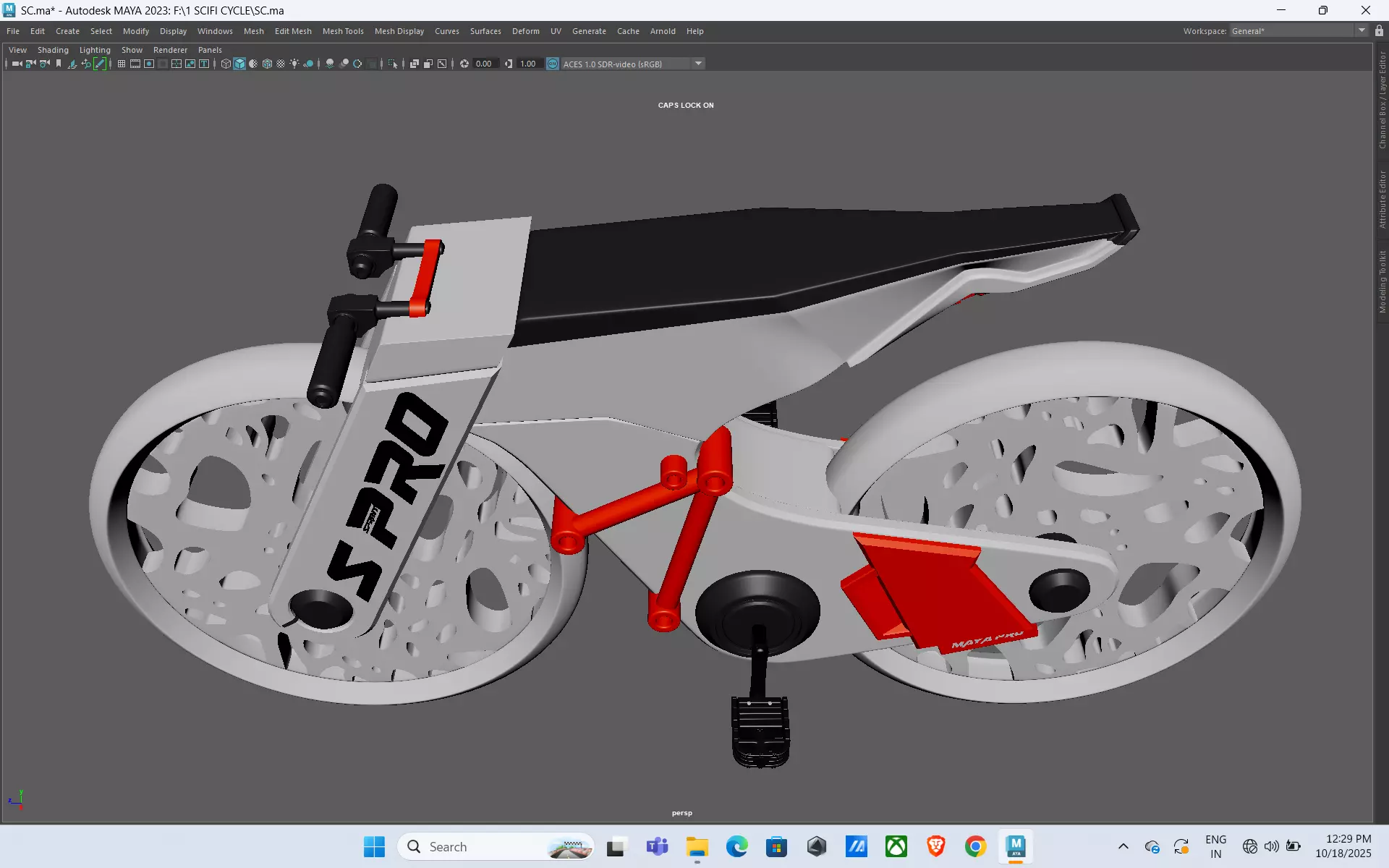 Futuristic Bicycle 3D model_7