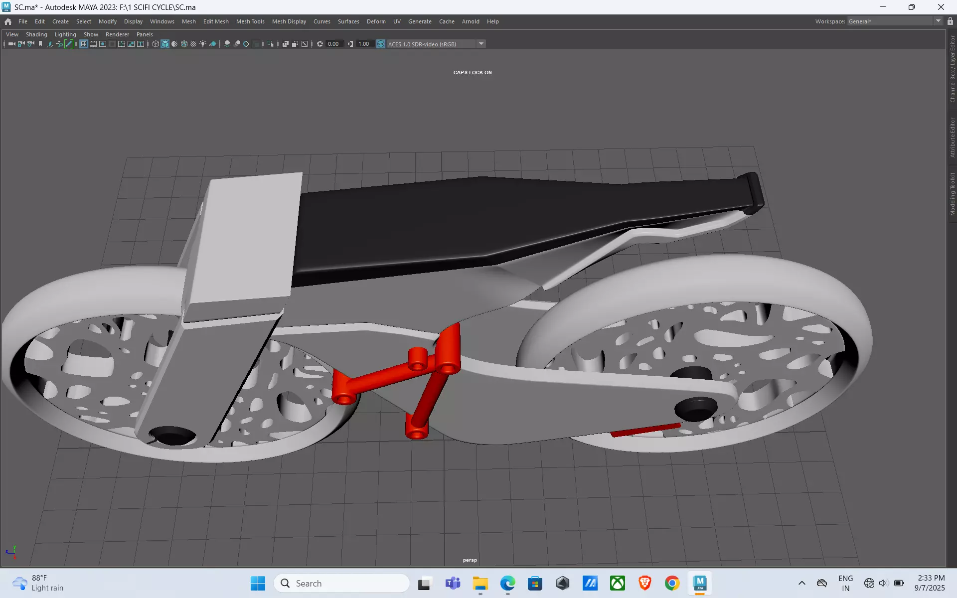 Futuristic Bicycle 3D model_14