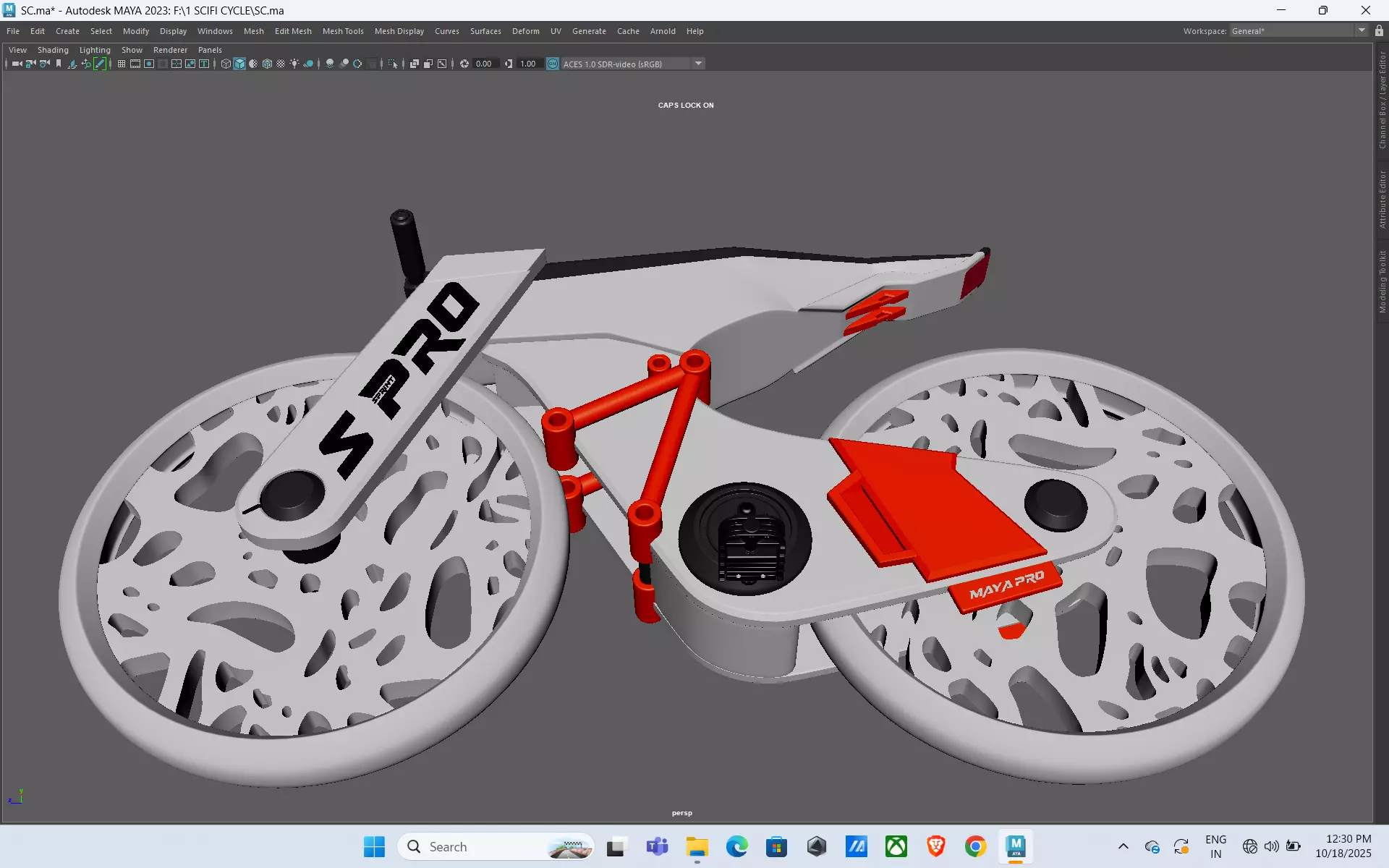 Futuristic Bicycle 3D model_10