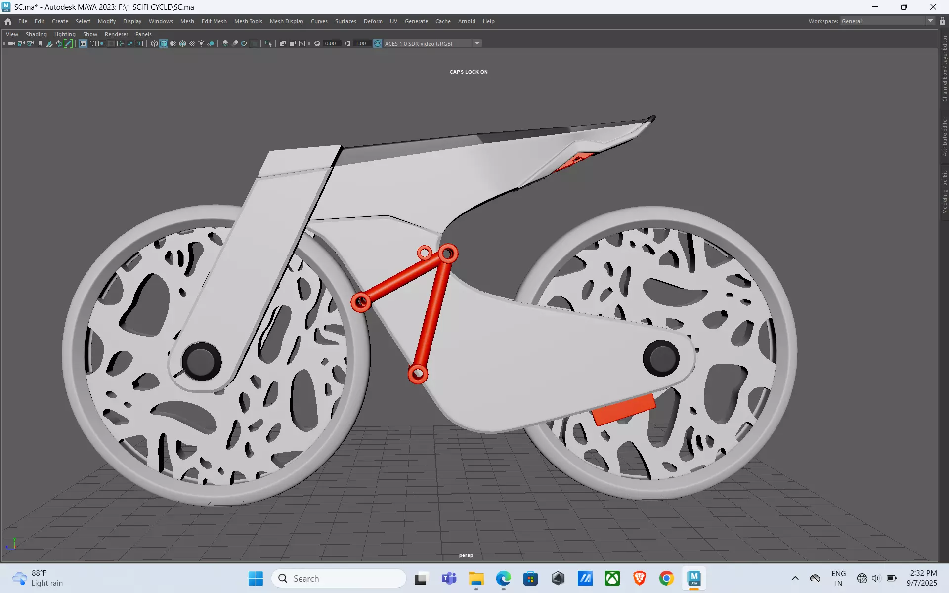 Futuristic Bicycle 3D model_12