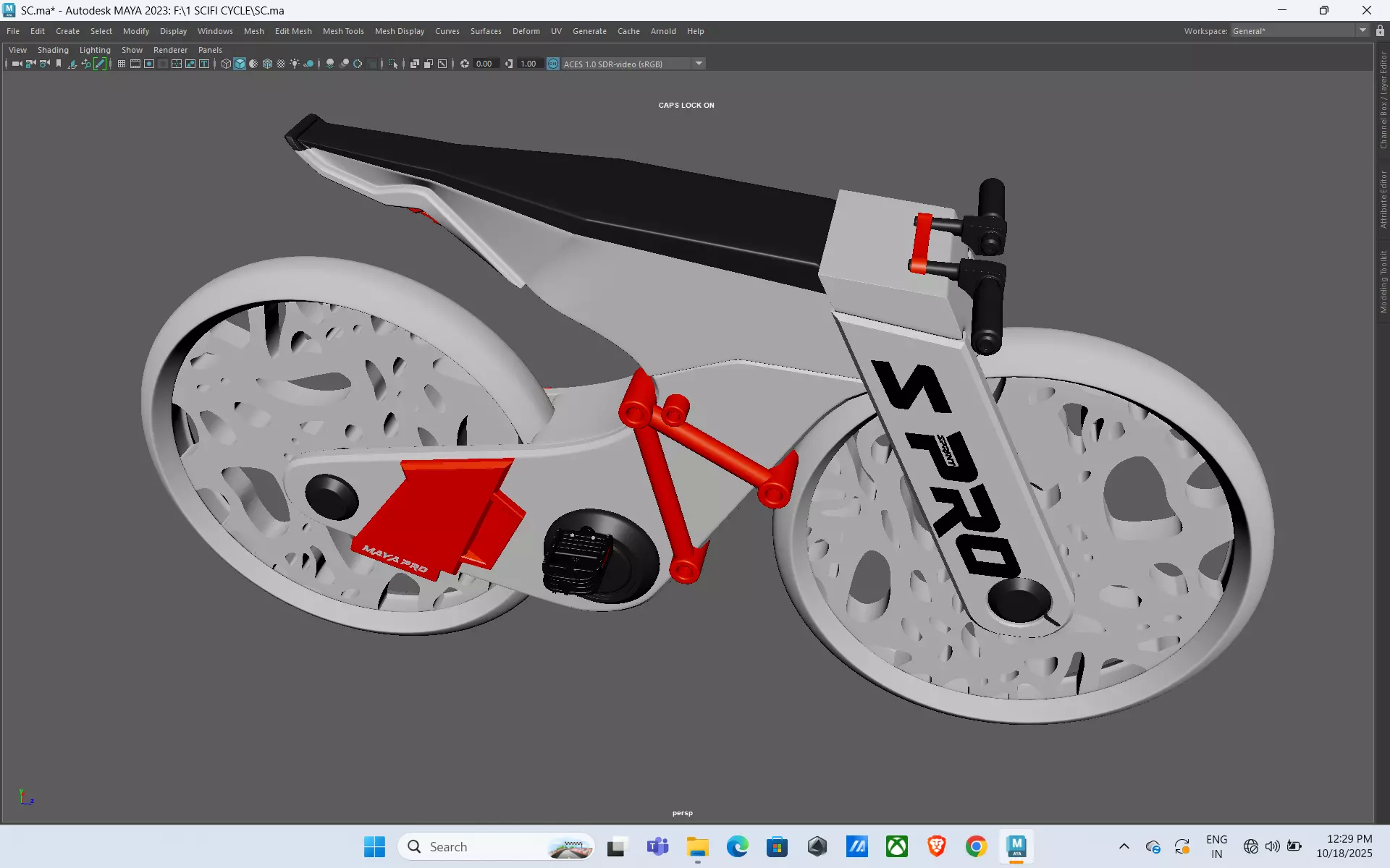 Futuristic Bicycle 3D model_8