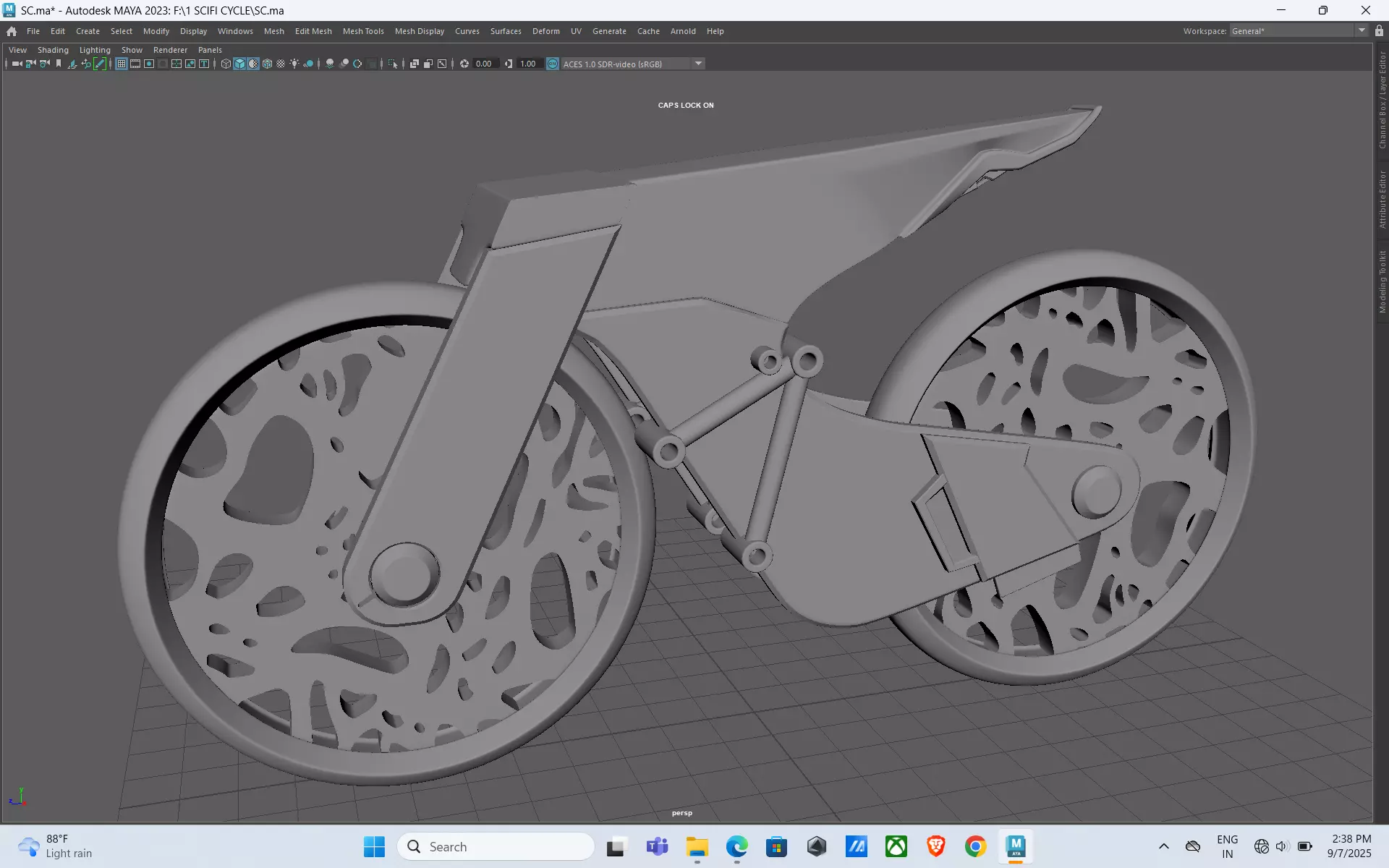 Futuristic Bicycle 3D model_17