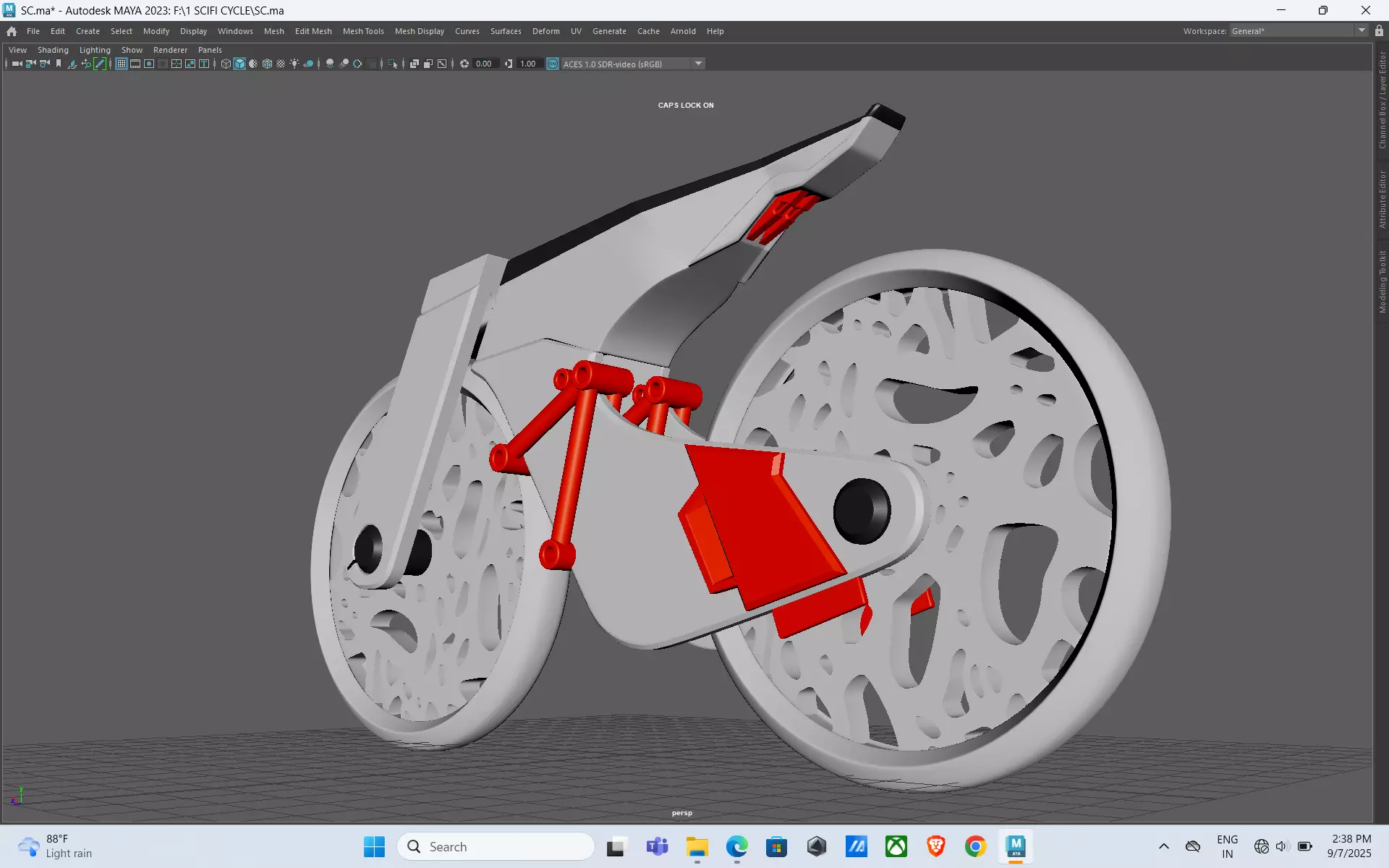 Futuristic Bicycle 3D model_19