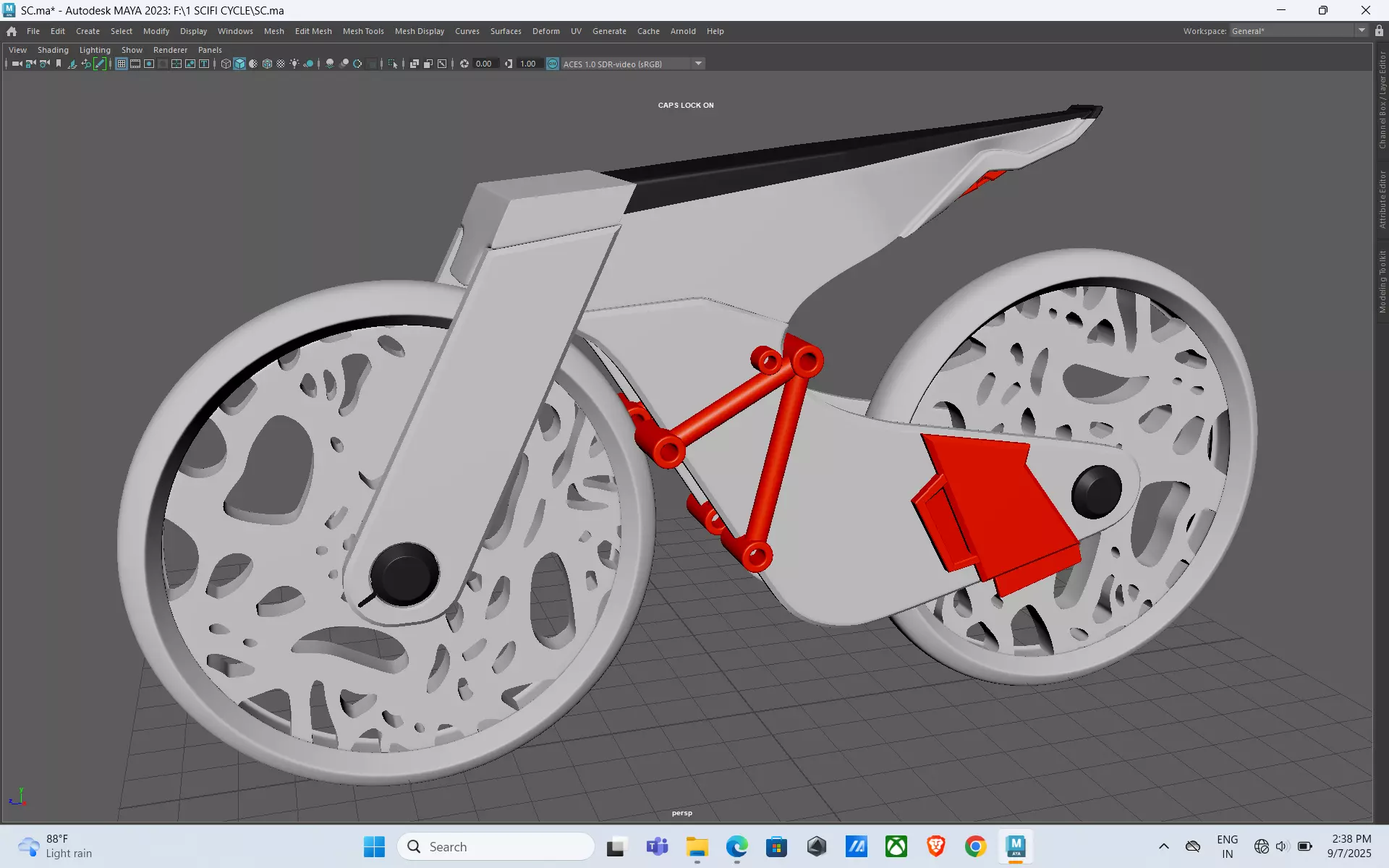 Futuristic Bicycle 3D model_18