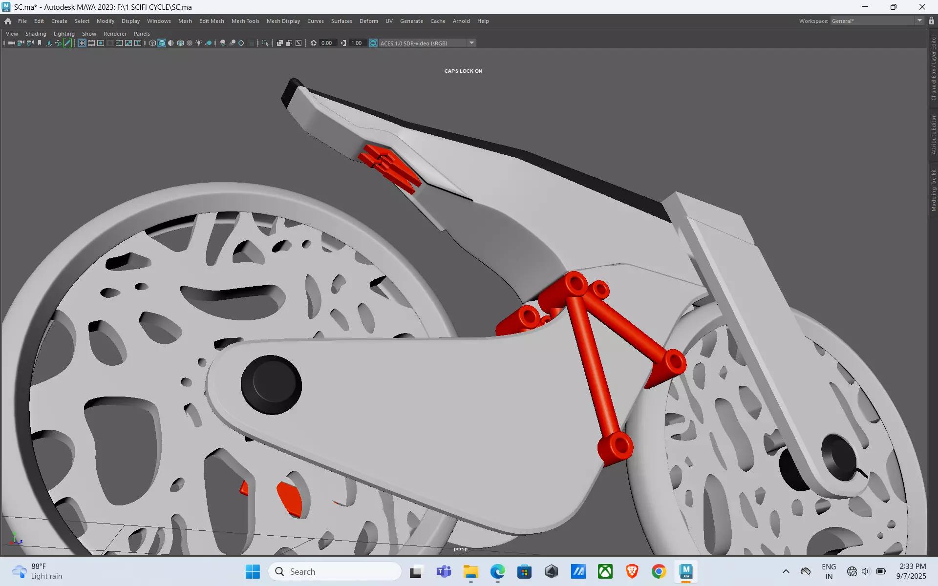 Futuristic Bicycle 3D model_15