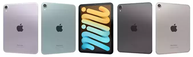 Apple iPad Mini 2024 All Colors High Poly