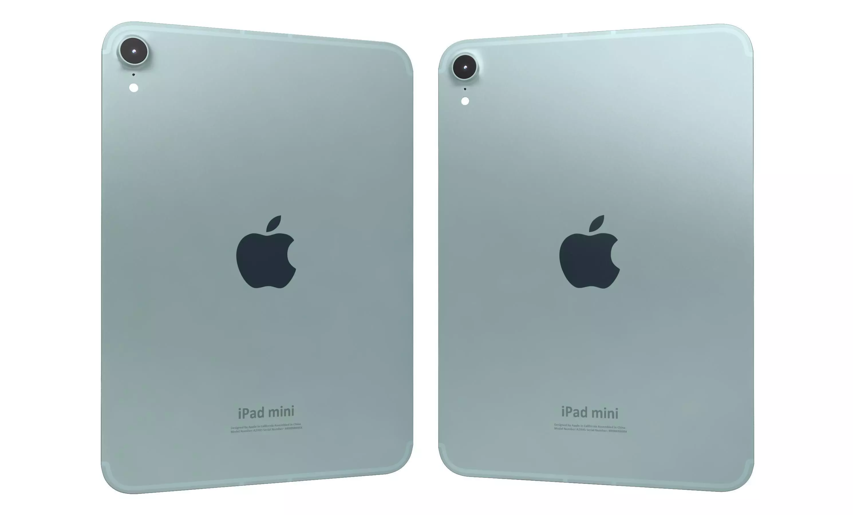 Apple iPad Mini 2024 Blue High Poly 3D model_24