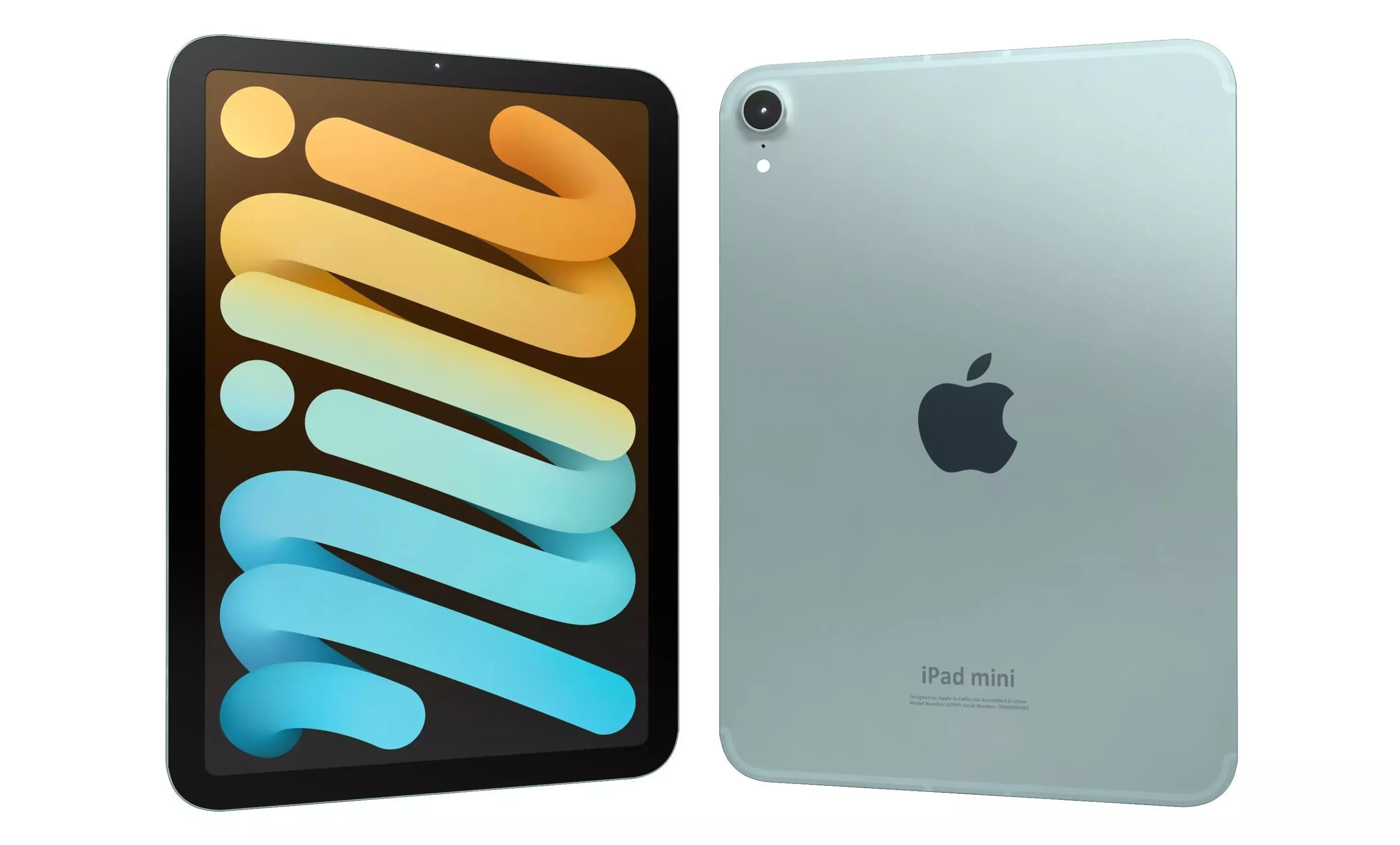 Apple iPad Mini 2024 Blue High Poly 3D model_20