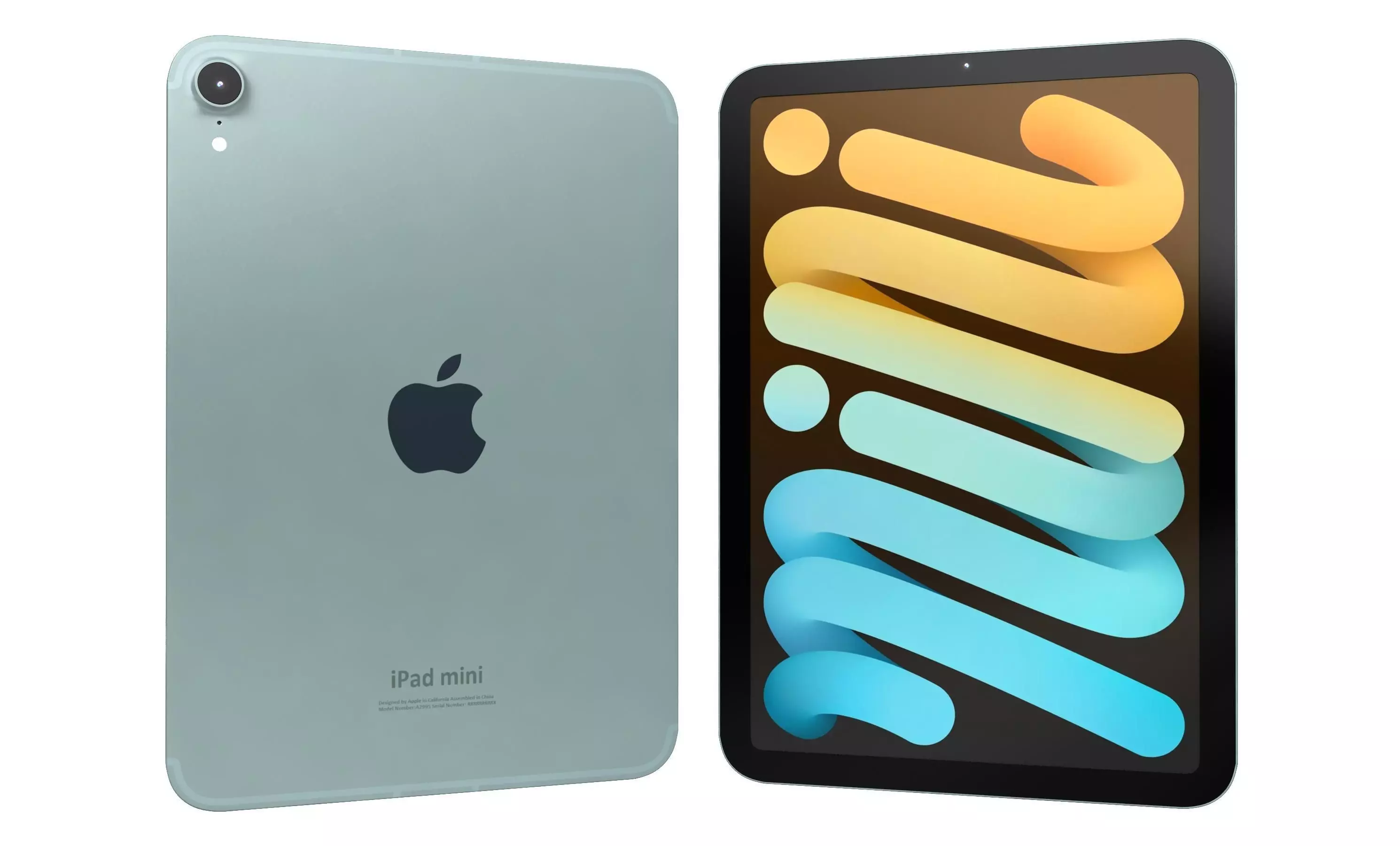 Apple iPad Mini 2024 Blue High Poly 3D model_0