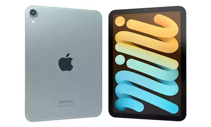 Apple iPad Mini 2024 Blue High Poly 3D model Apple iPad Mini 2024 Blue High Poly 3D model