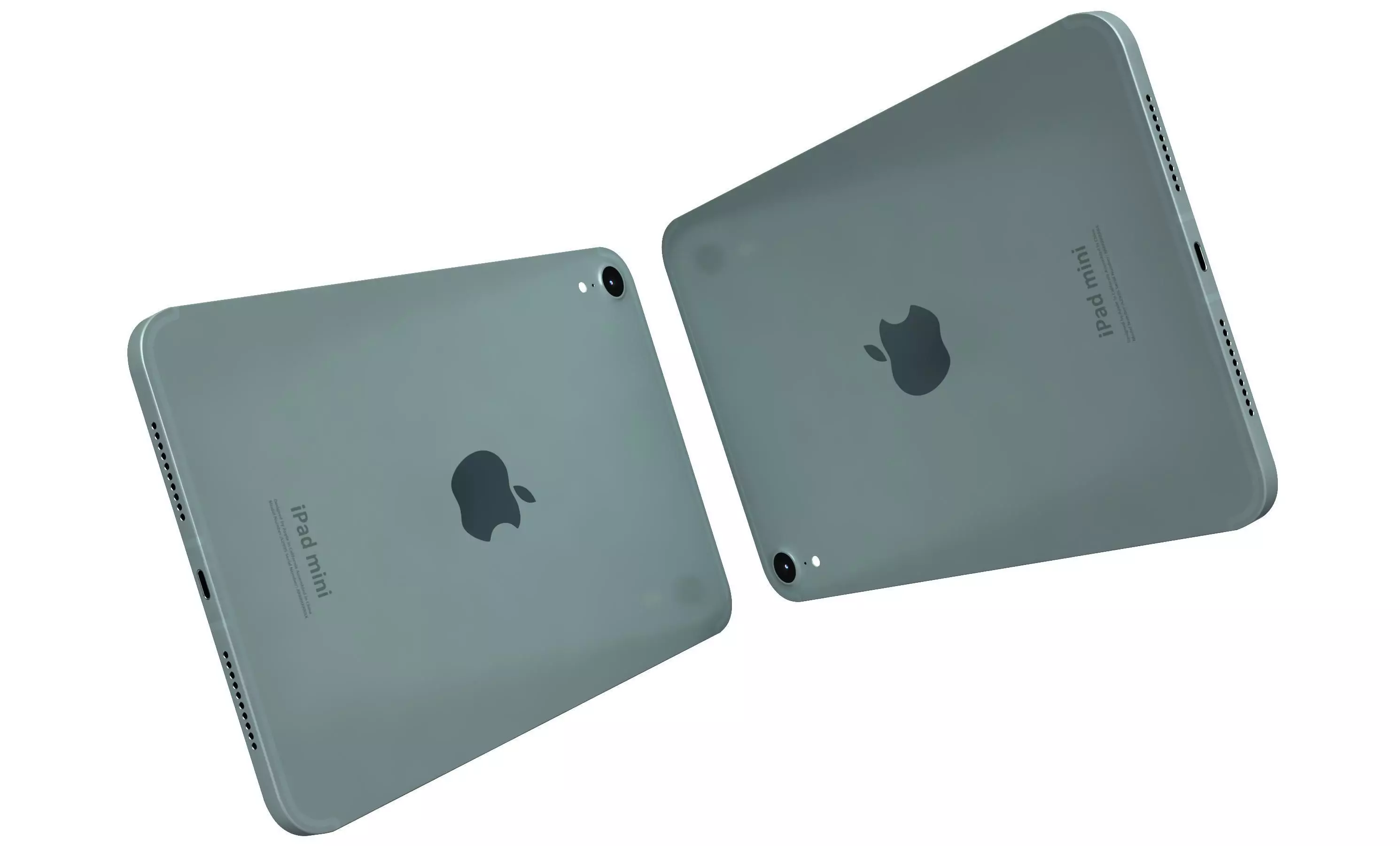 Apple iPad Mini 2024 Blue High Poly 3D model_4