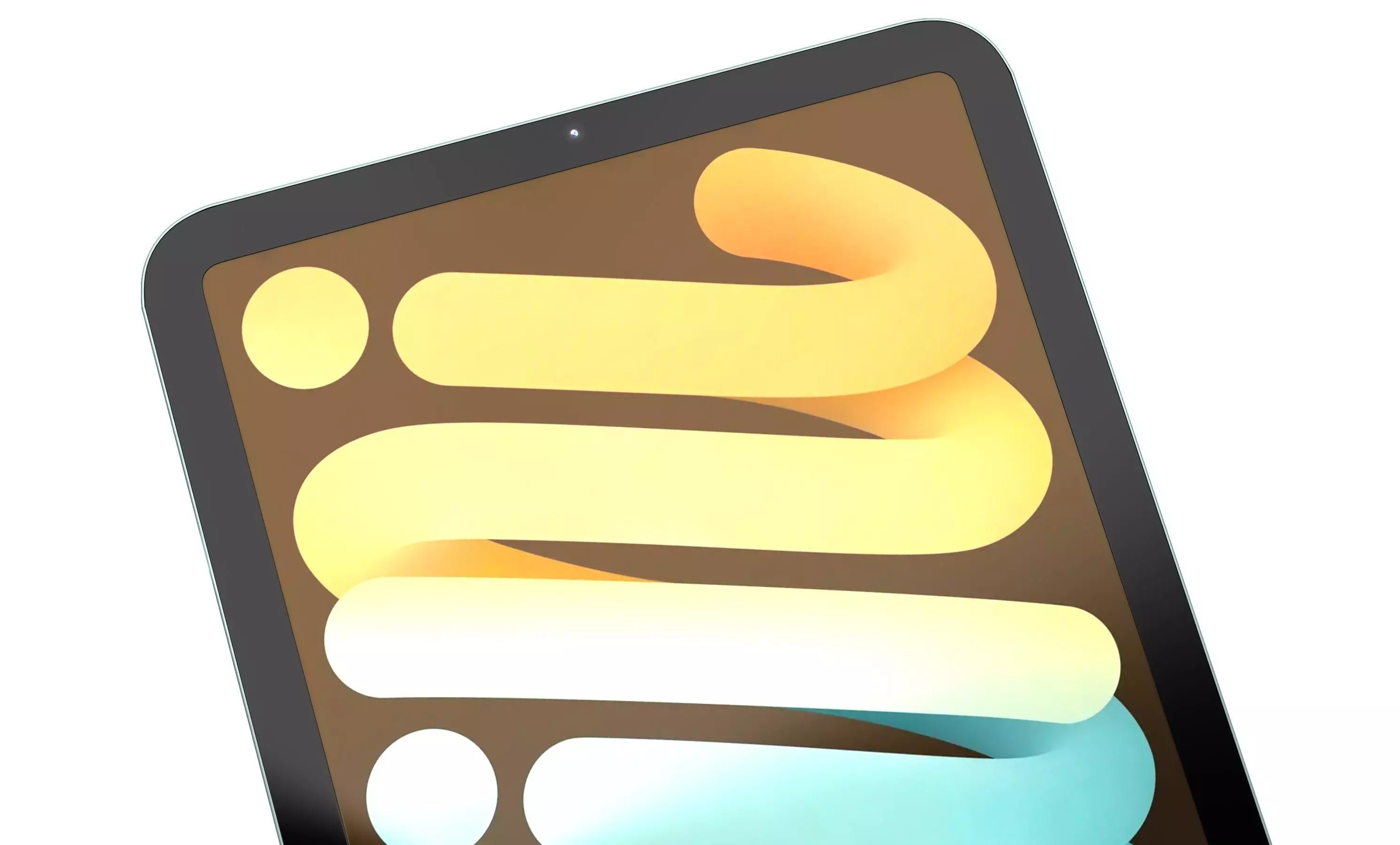 Apple iPad Mini 2024 Blue High Poly 3D model_8