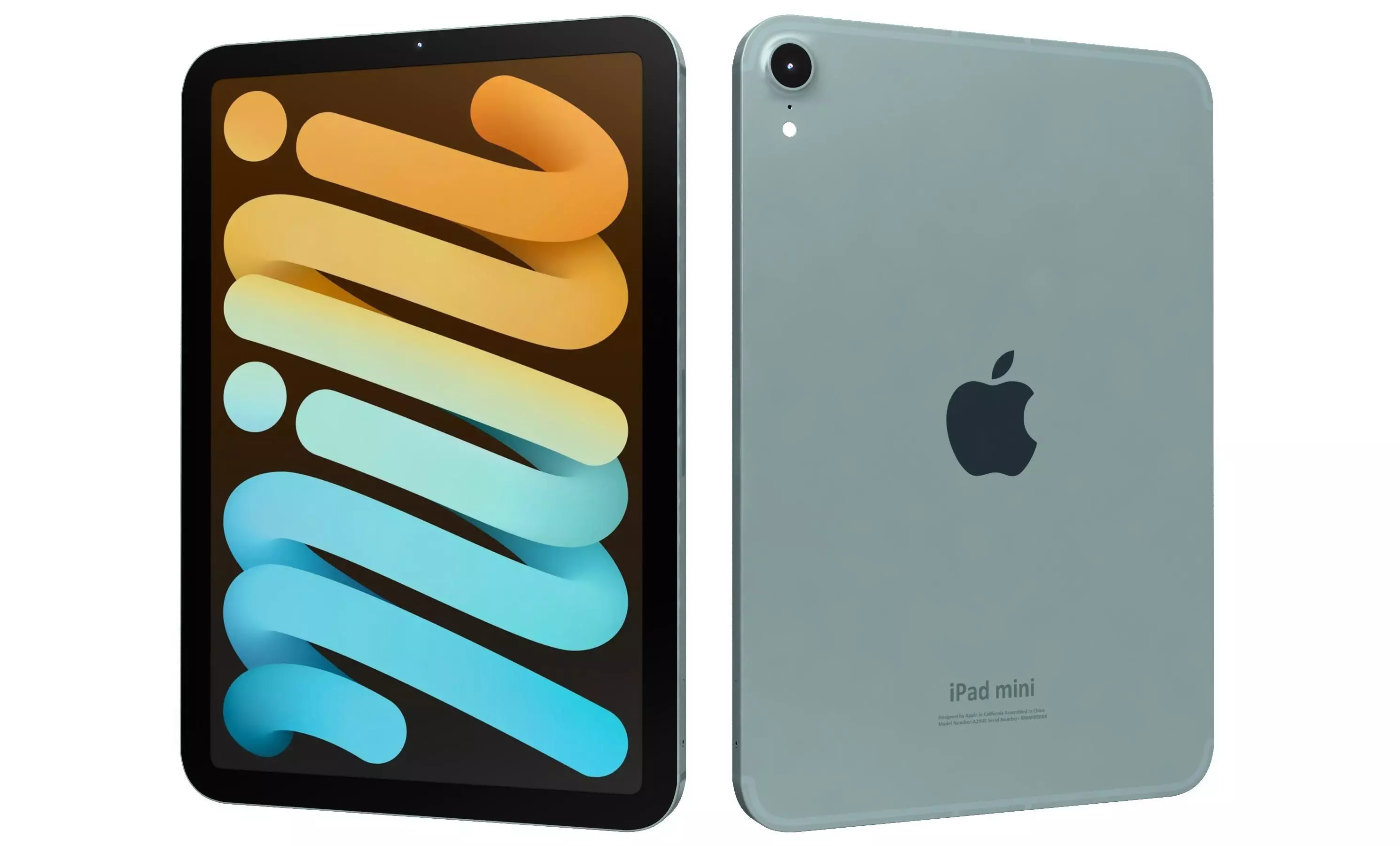 Apple iPad Mini 2024 Blue High Poly 3D model_25