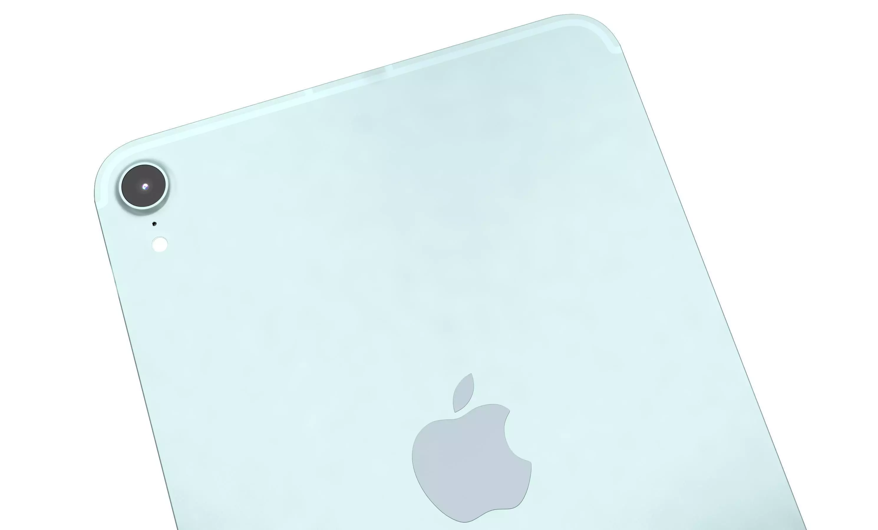 Apple iPad Mini 2024 Blue High Poly 3D model_9