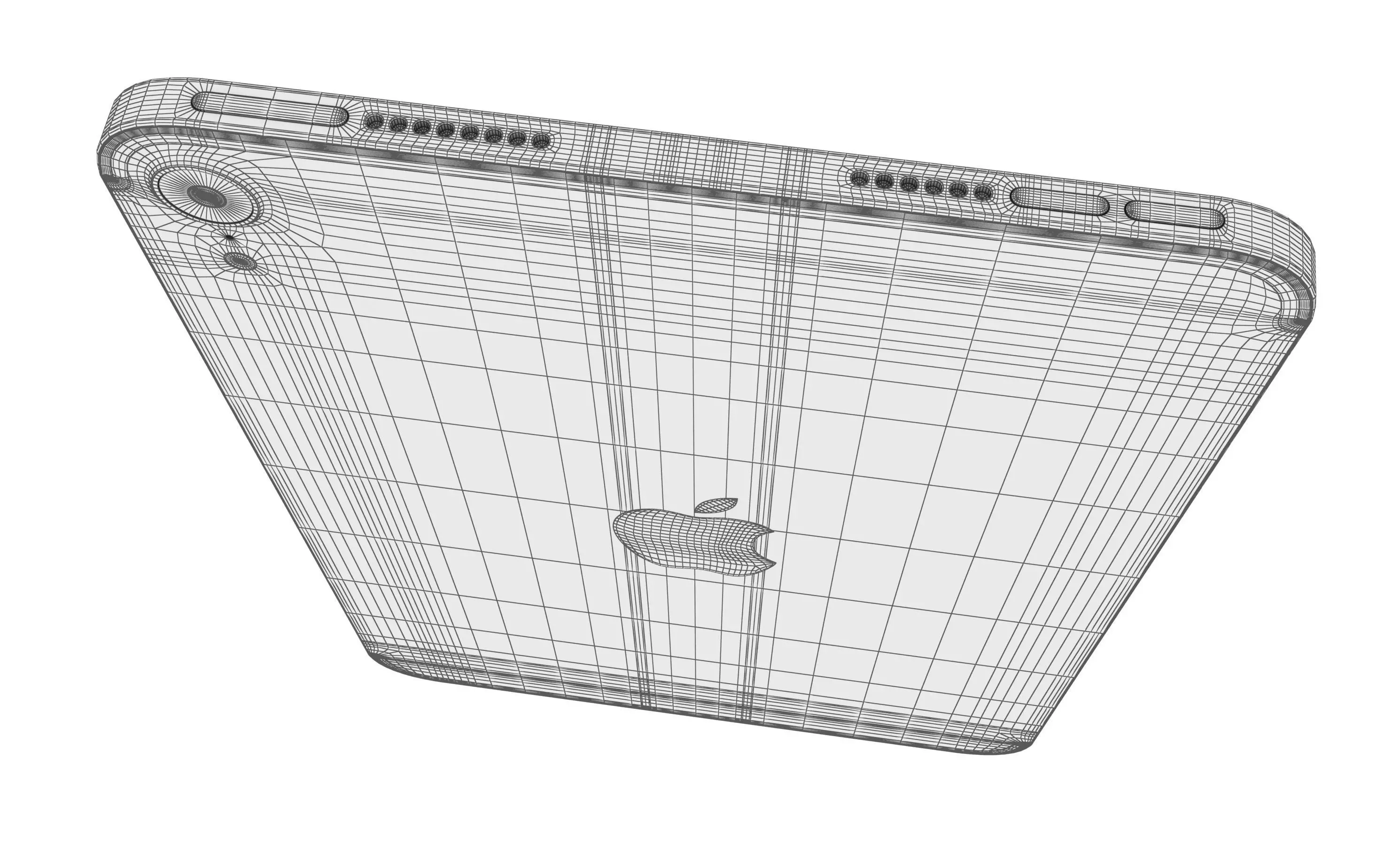 Apple iPad Mini 2024 Blue High Poly 3D model_14