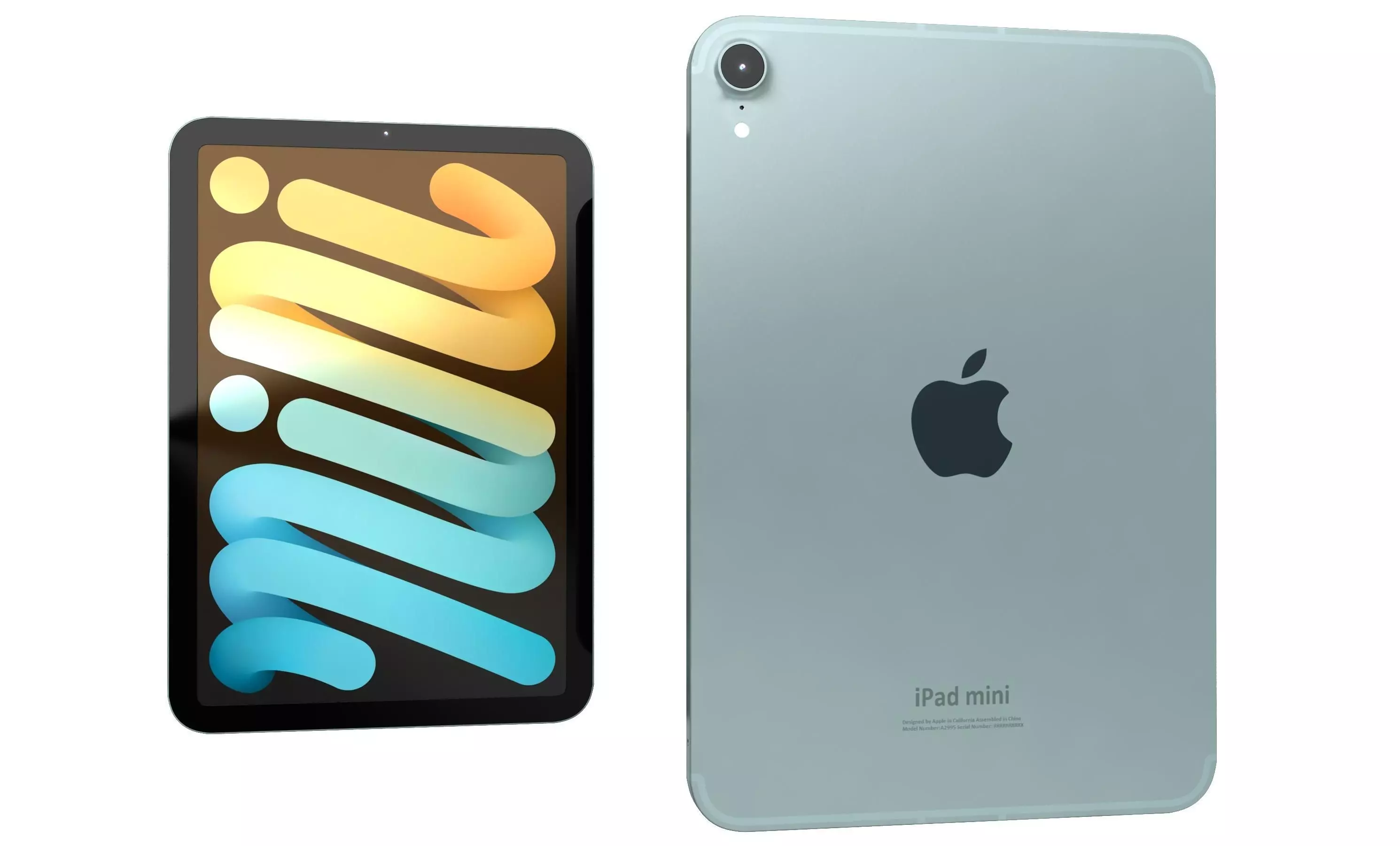 Apple iPad Mini 2024 Blue High Poly 3D model_1