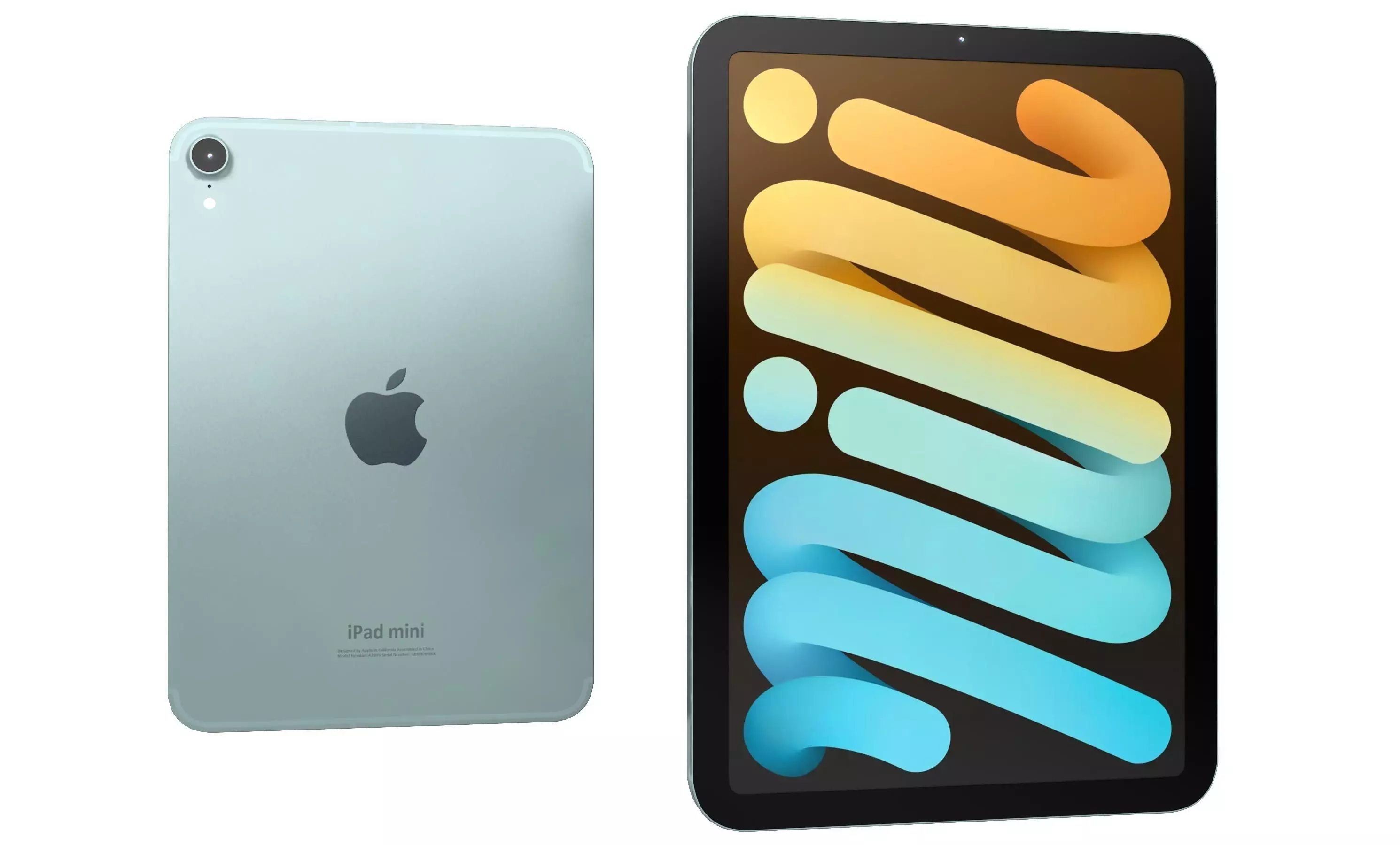 Apple iPad Mini 2024 Blue High Poly 3D model_29