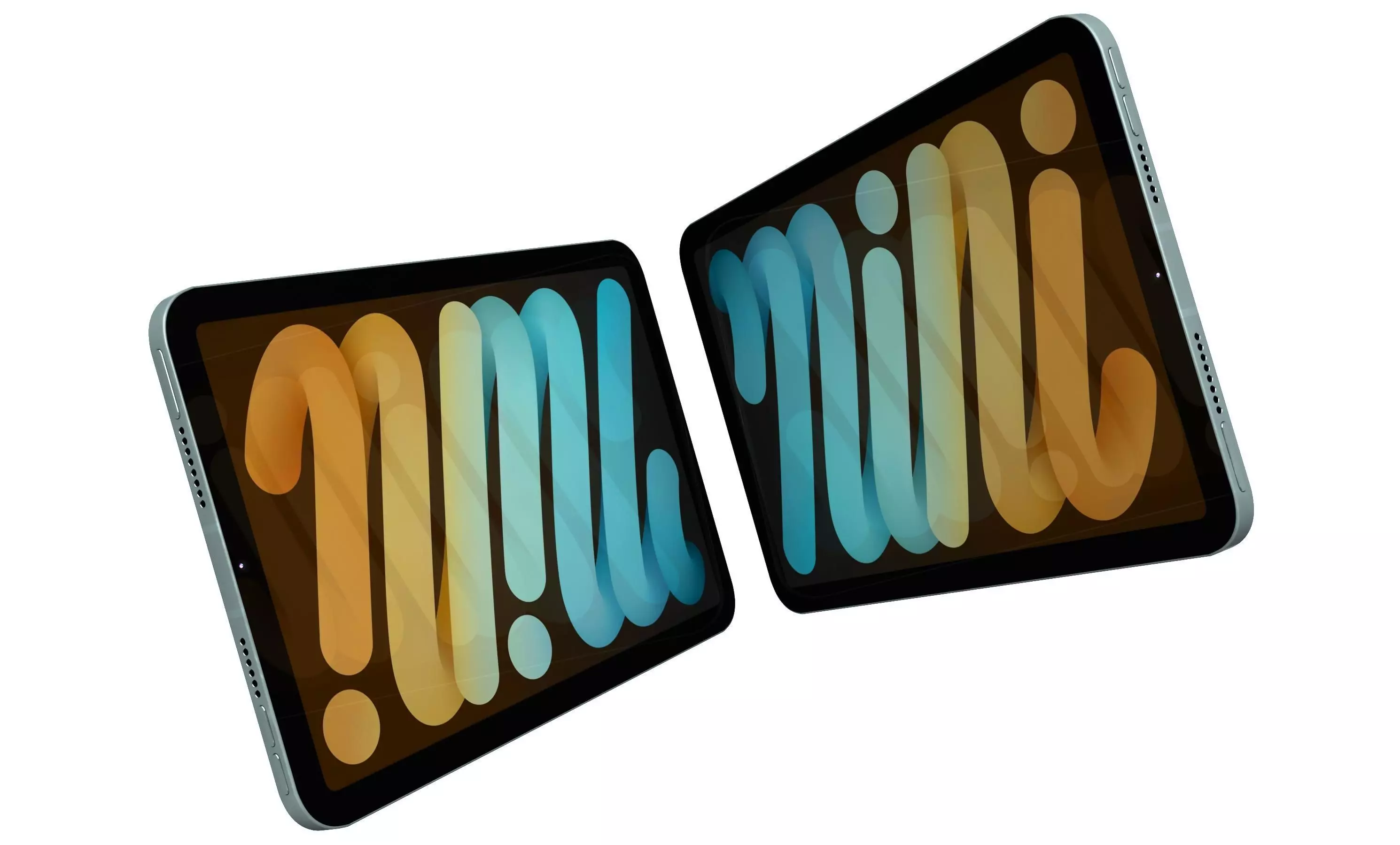 Apple iPad Mini 2024 Blue High Poly 3D model_3