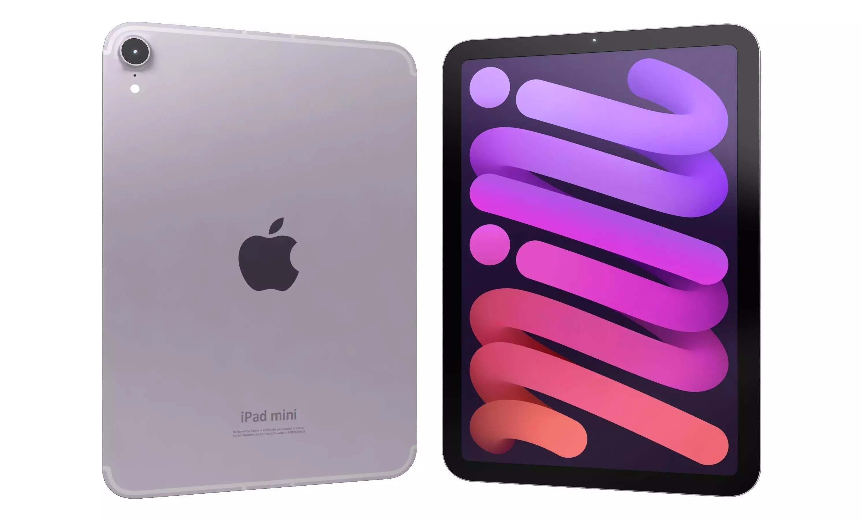 Apple iPad Mini 2024 Purple High Poly 3D model_0