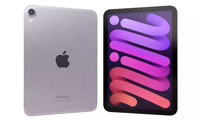 Apple iPad Mini 2024 Purple High Poly 3D model Apple iPad Mini 2024 Purple High Poly 3D model