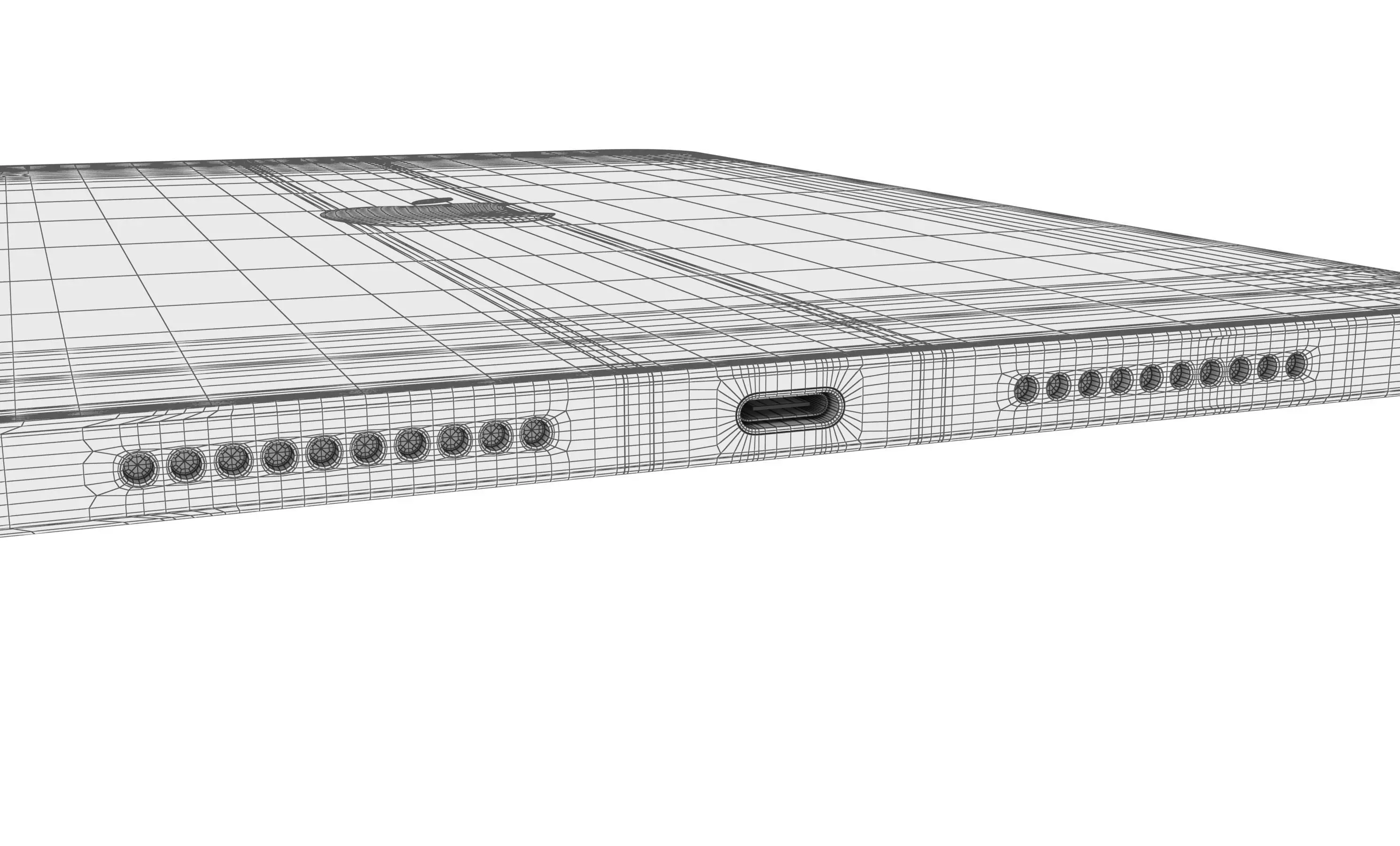 Apple iPad Mini 2024 Purple High Poly 3D model_23